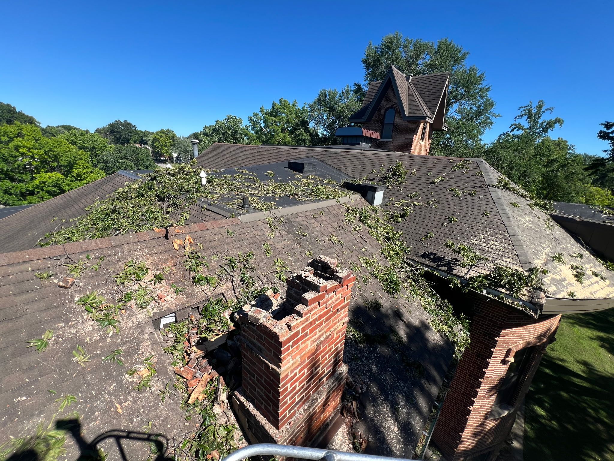 Emergency Roof Stabilization and Tarping for Historic Springfield Mansion by Acosta Angeli Roofing
