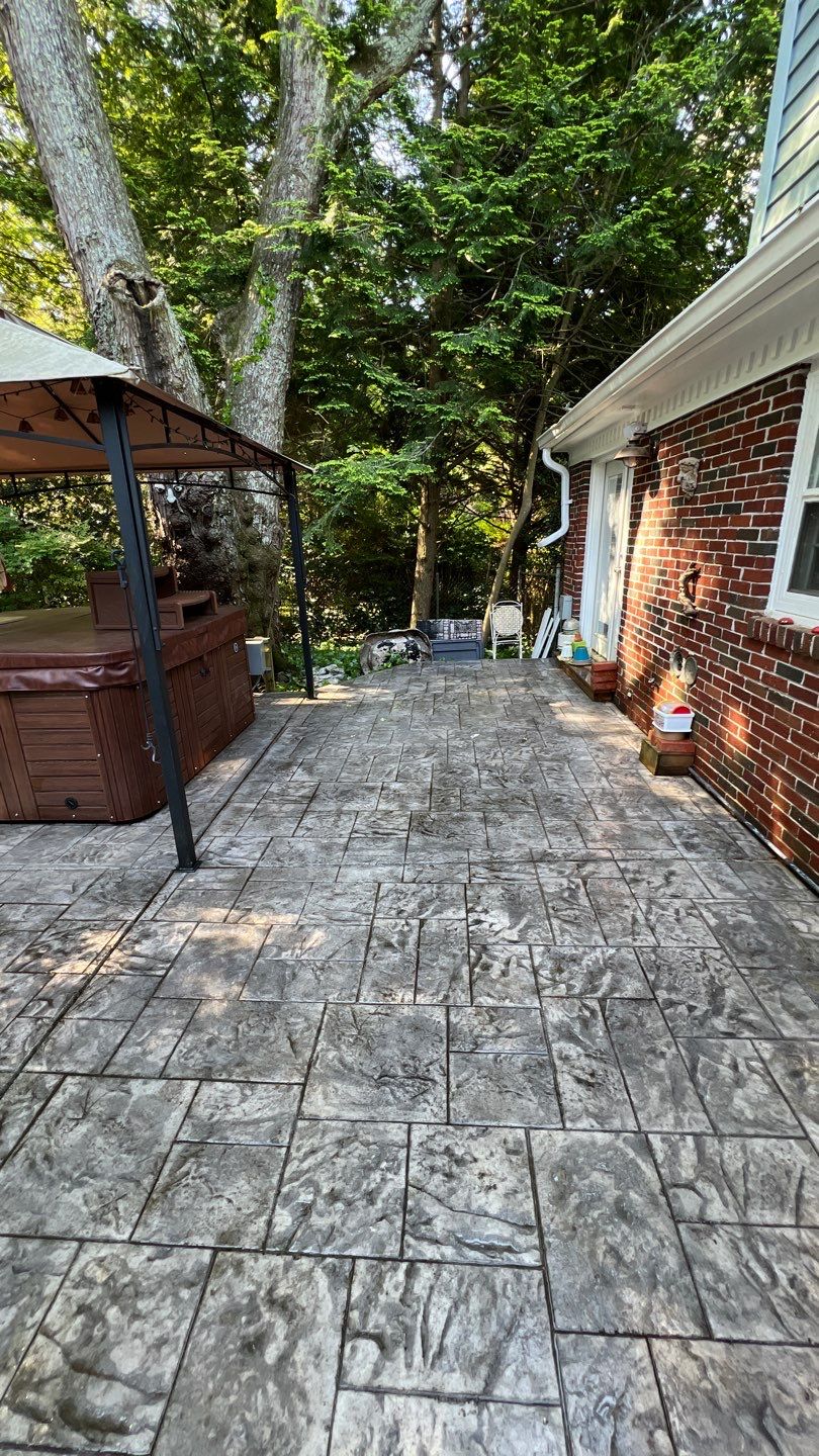 Stamped Concrete using Concrete Sealant by DuraSeal
