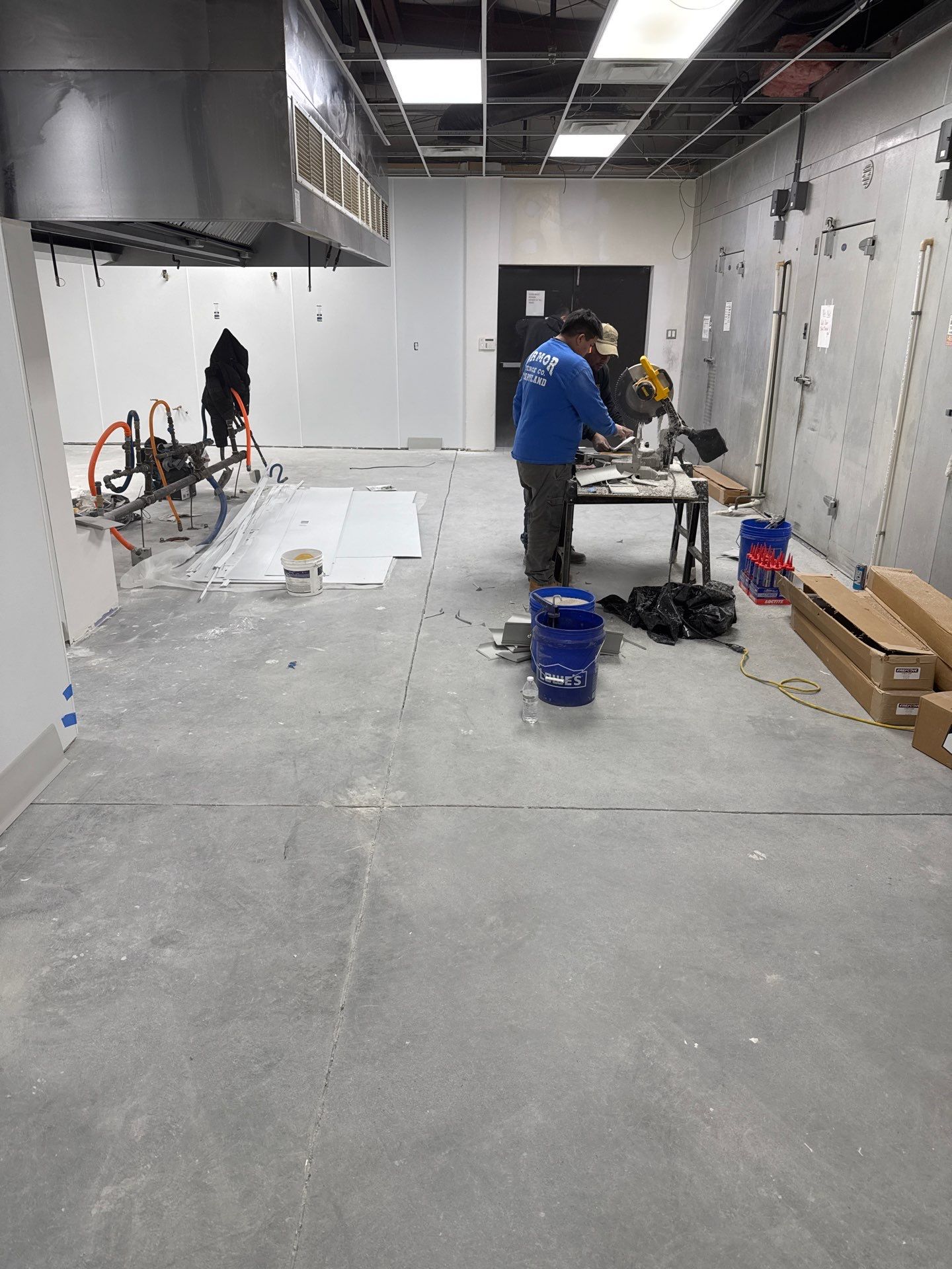 Commercial Kitchen Floor Remodel at Elks, Winchester, VA by Tailored Concrete Coatings