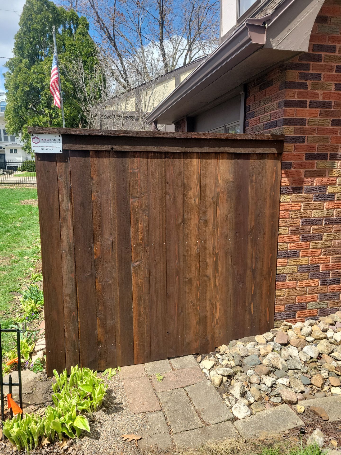 Project in Waterloo by Perfect Picket Fence and Stain