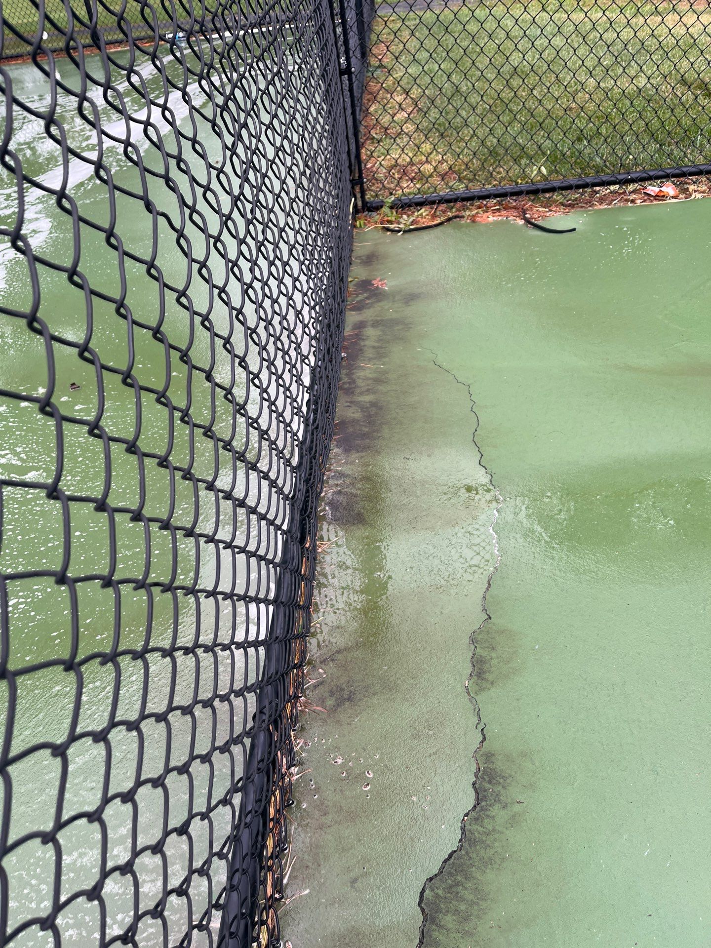 Soft Wash Tennis Court Cleaning by Clearview Washing