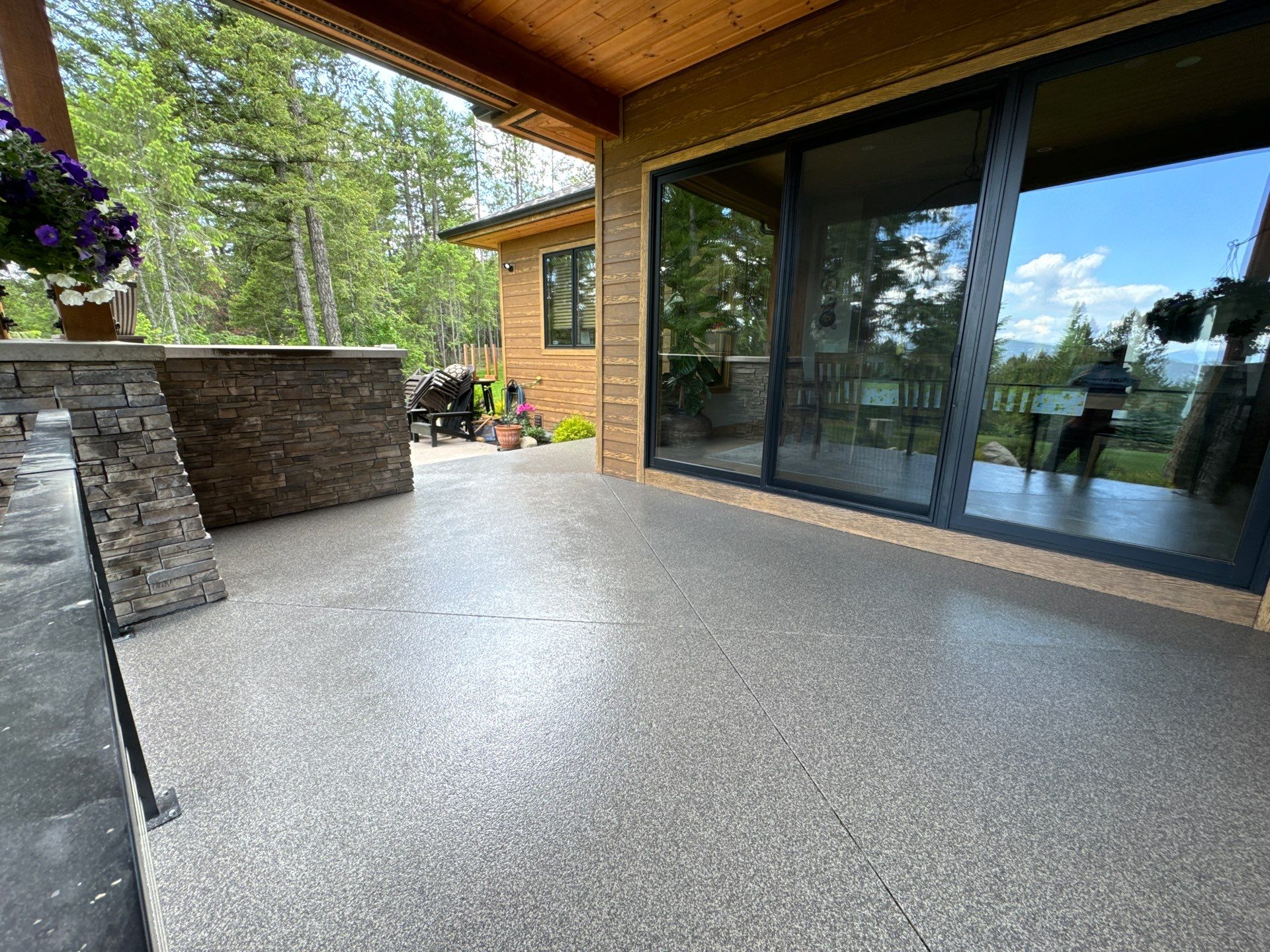 Patio Transformation using Echo 1/4" Chip by Croc Coatings, LLC