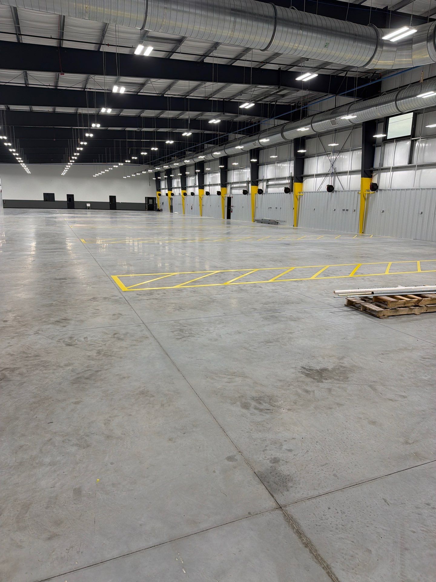 Industrial Epoxy Safety Marking and Hatch Layout in Spring Hill by Everline Coatings & Services - Southwest FL