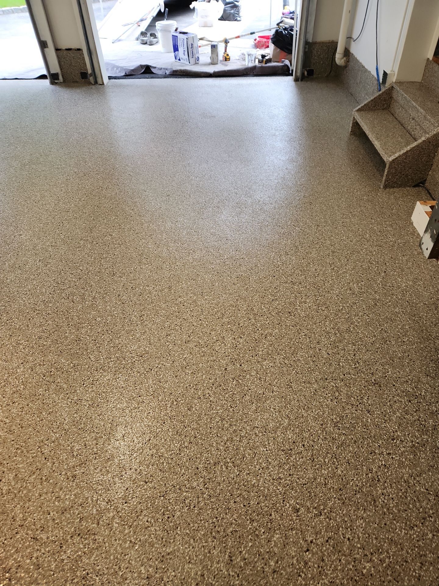 Garage Floor Coating and Crack Repair in Ramsey, New Jersey by Spectrum Painting, LLC