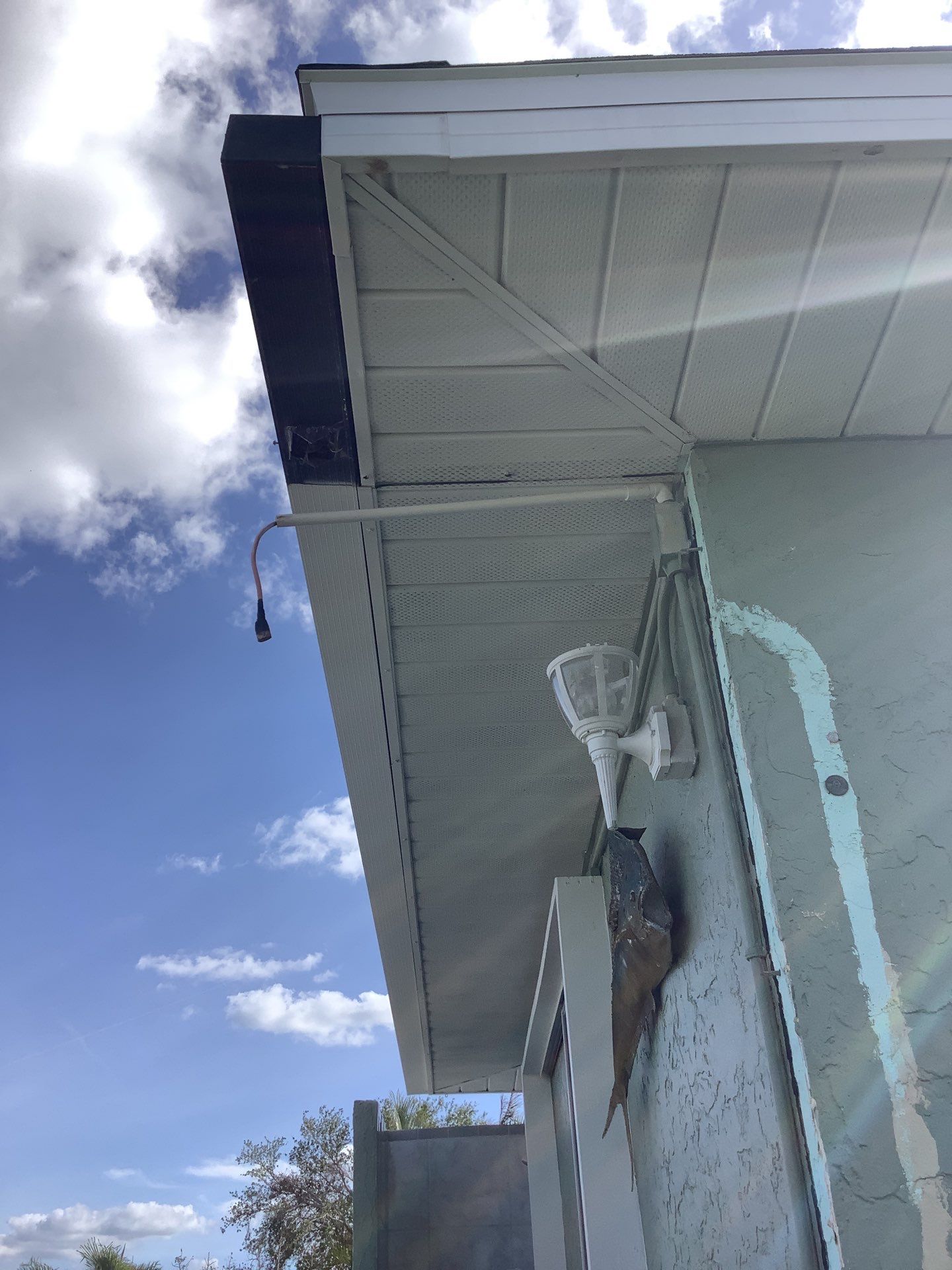 Soffit Repair Project in Bradenton FL by Gutter Professors