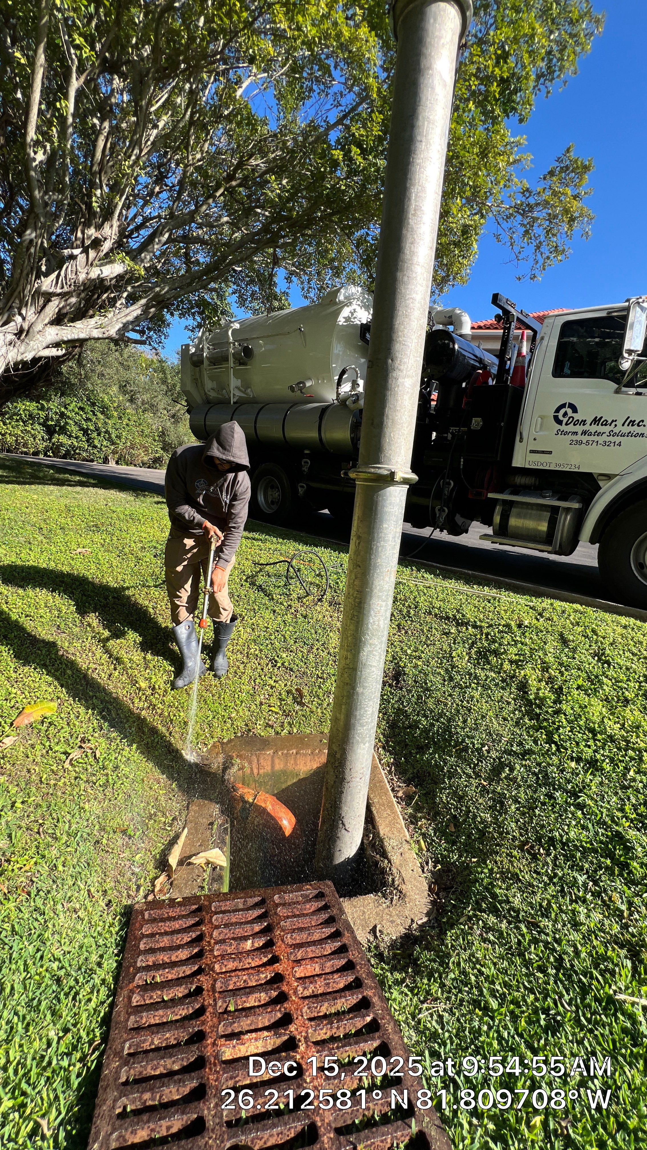 Naples Grande Catch Basin Cleaning by APS Power & Water