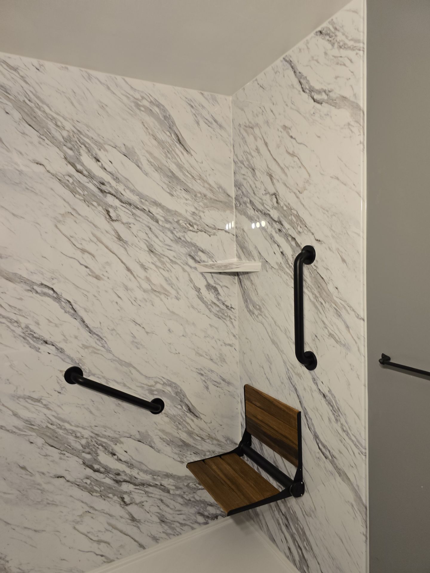 Beautiful tub to shower! by The Shower Company