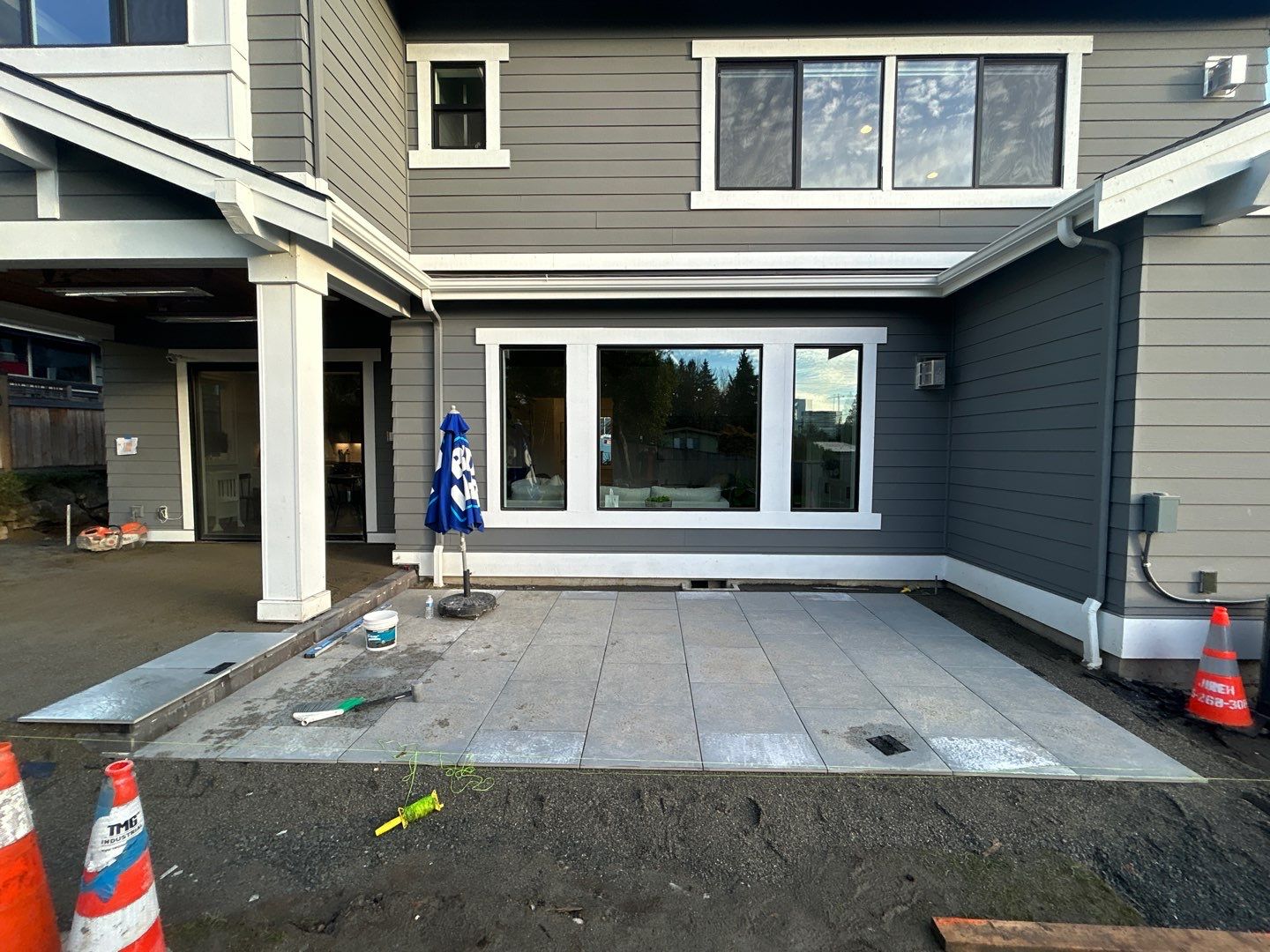 Hardscaping Back Patio Landscape Project  by Jireh Asphalt & Concrete Inc 