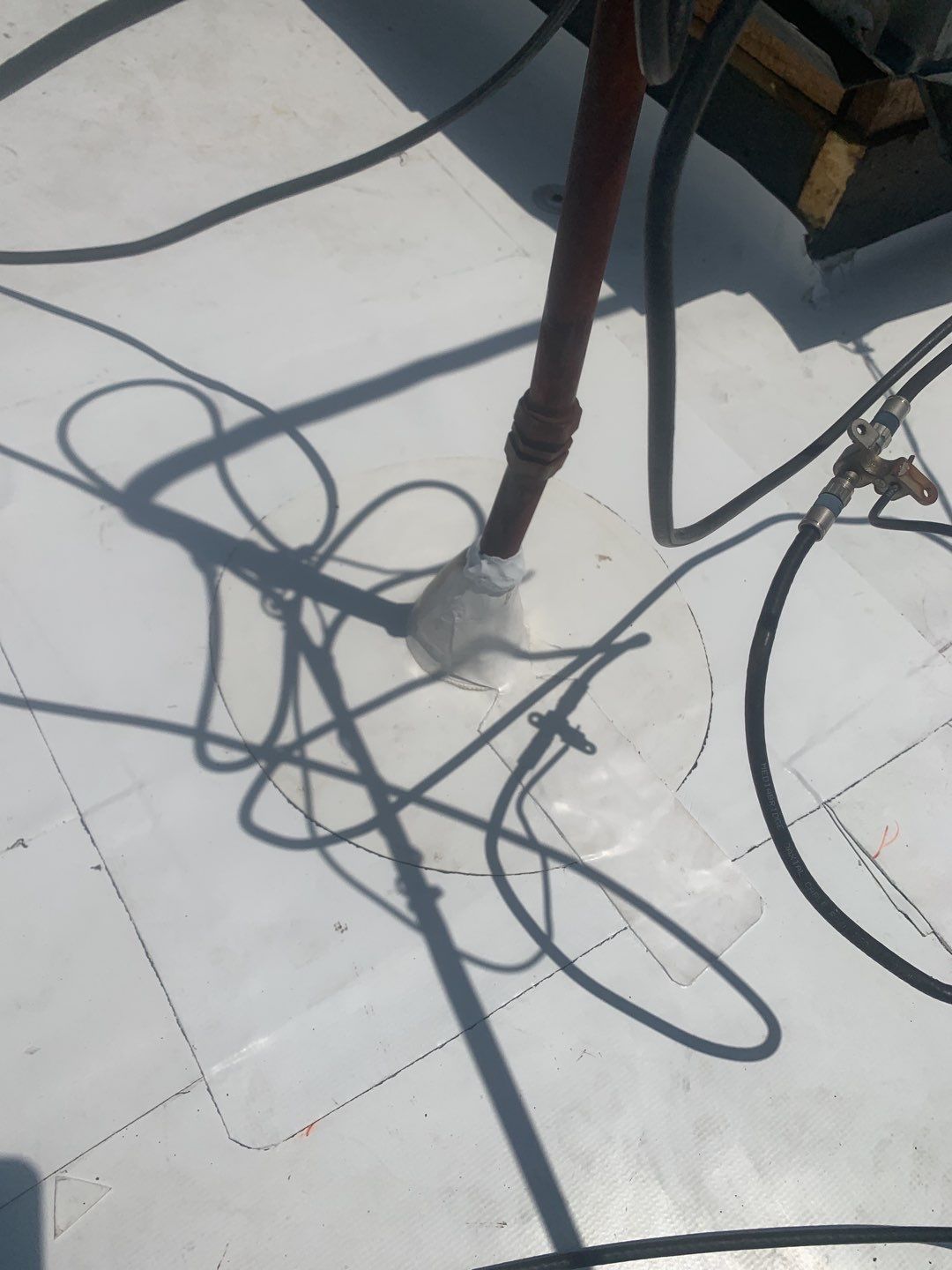 Commercial Roofing Installation using 50 mil PVC by Hostetler Roofing