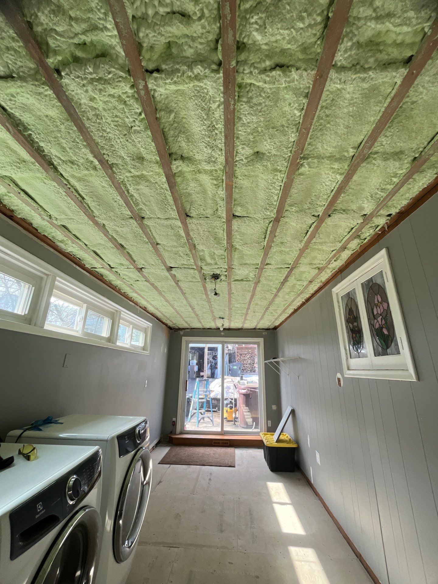 Attic Insulation using open cell spray foam by NYS Foam & Energy