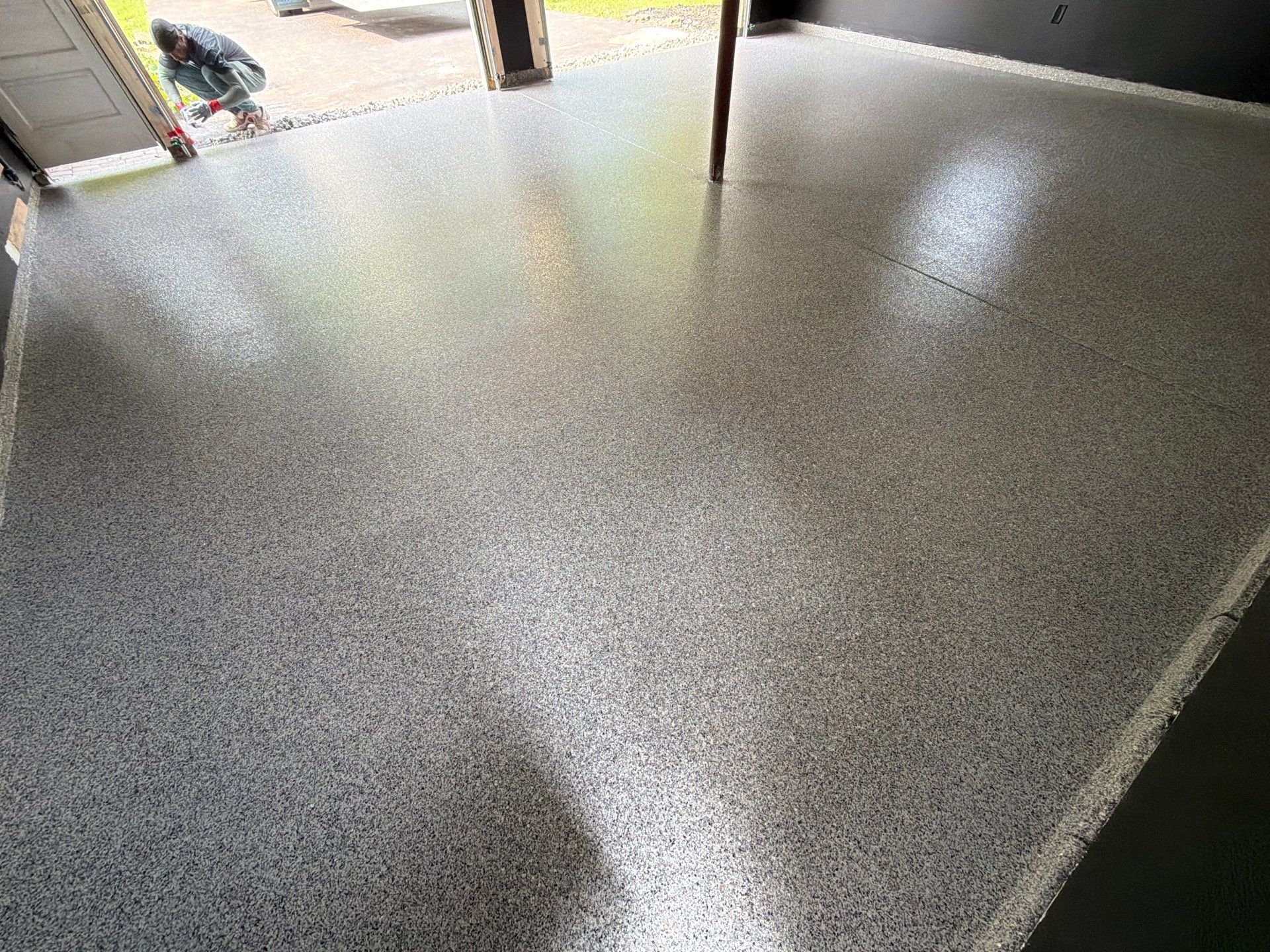 Earth Effects Stardust Garage Coating by NG Masonry & Construction LLC