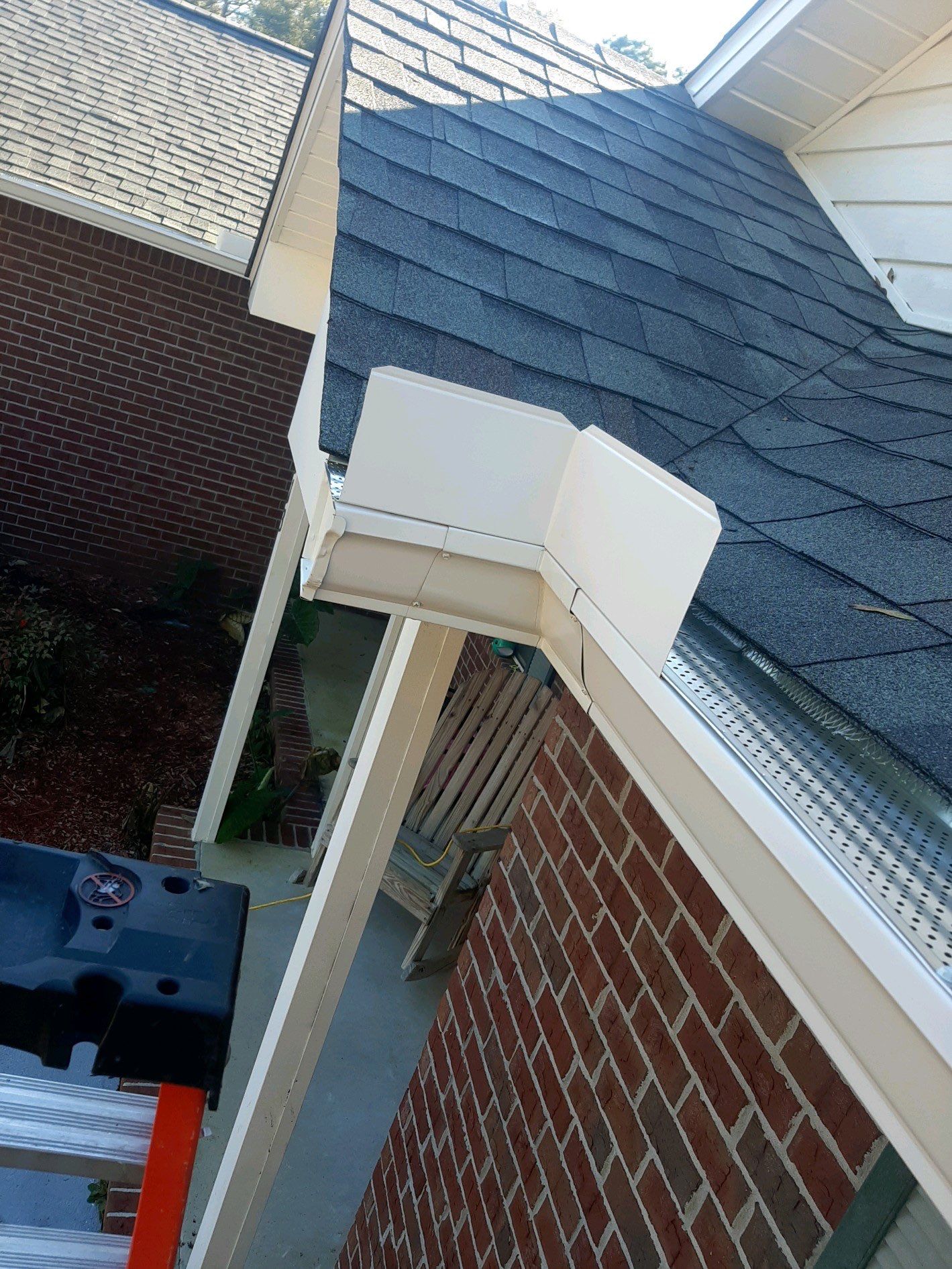 Gutter Installation using K-Style Seamless Gutters by Gutter Professors