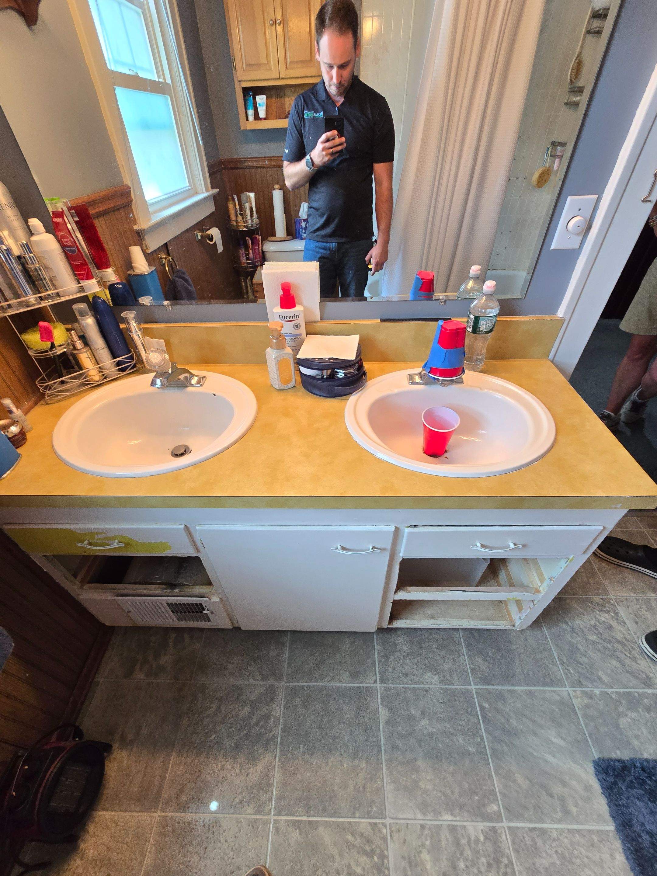 Phase II: Santorini White with Brushed Nickel by Rome Bath Remodeling