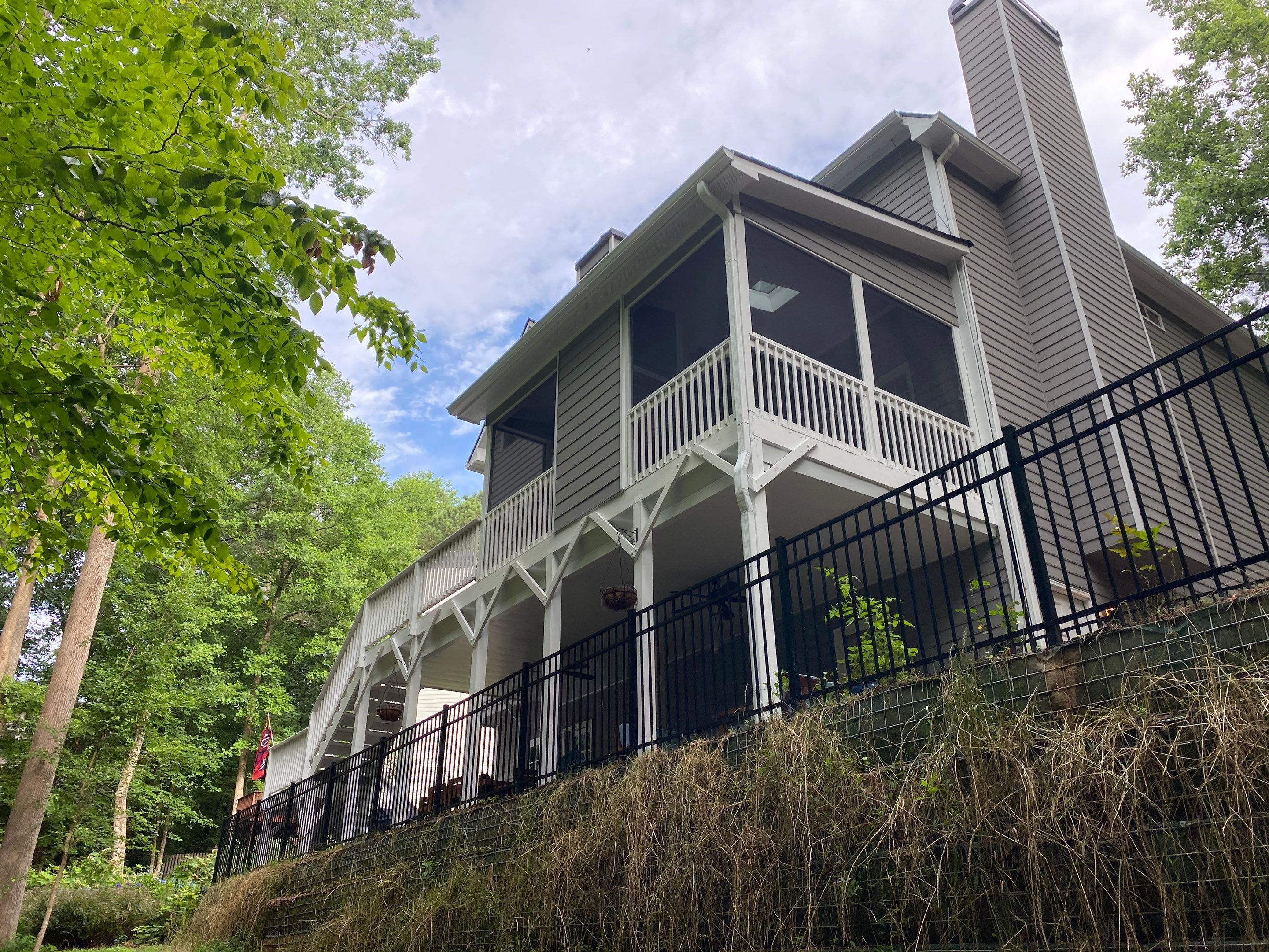 Exterior Painting and Screened Porch Refresh in Mableton, Georgia by Swift Home Renovations