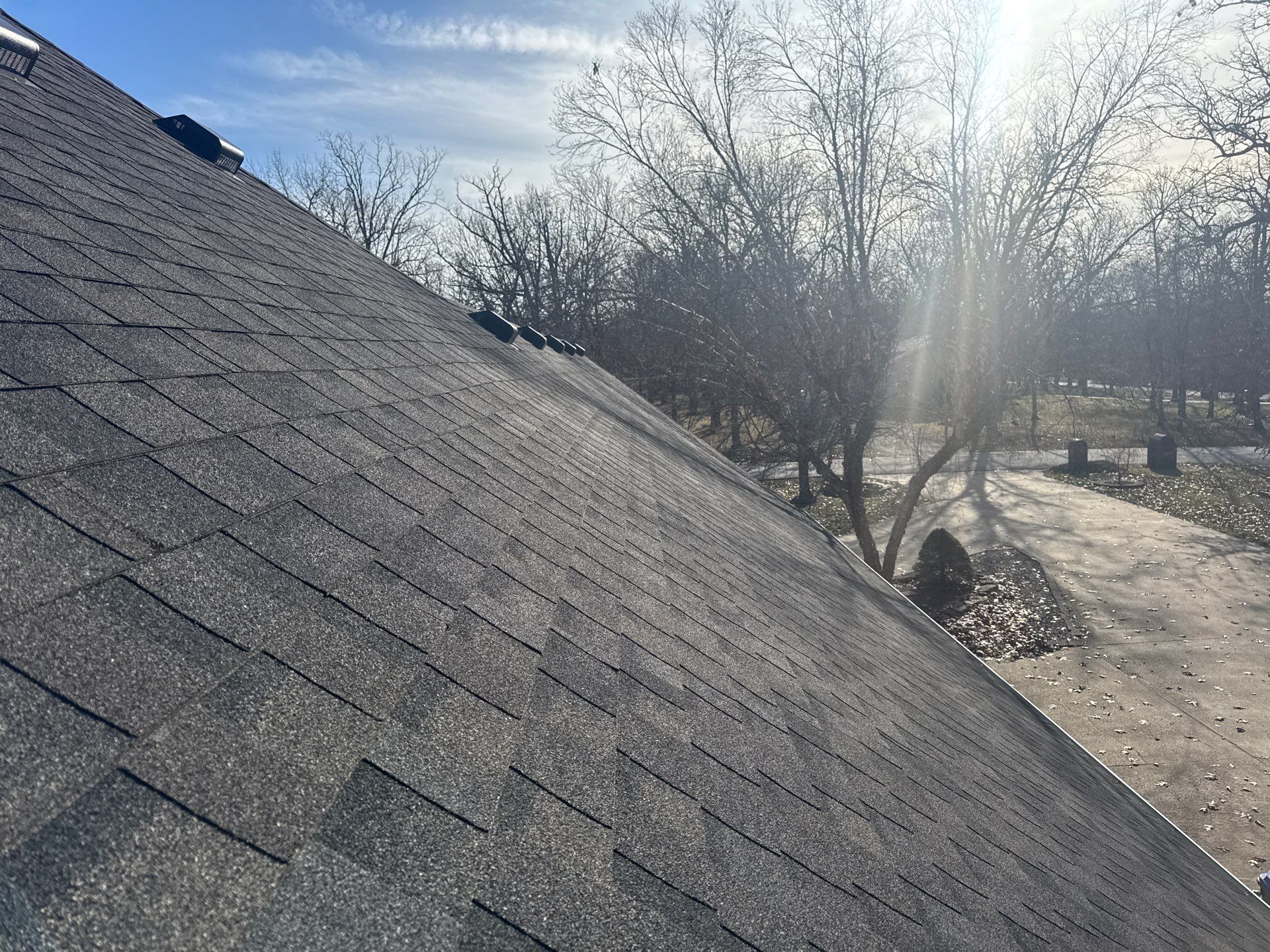 Residential Partial Roofing + Gutters & Downspouts Install  by Titan Commercial & Residential Roofing 