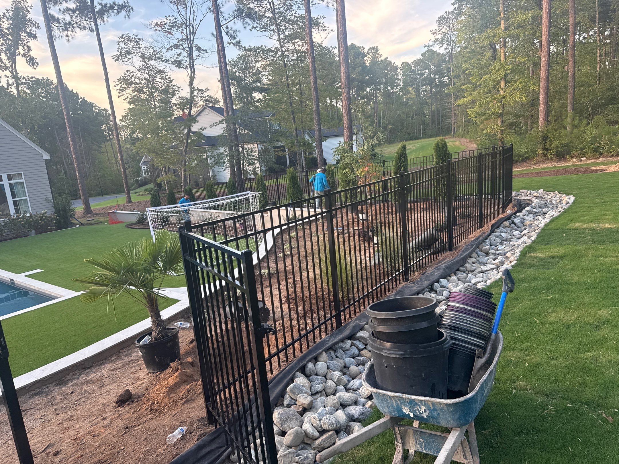 Pool renovation in Raleigh by Martinez Brother’s Nc Landscaping Inc