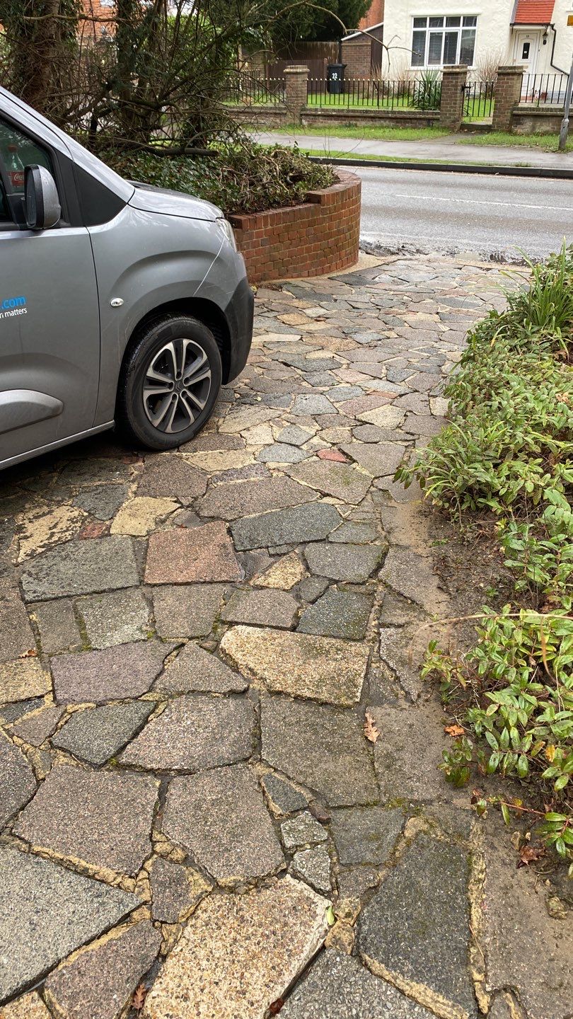 Driveway And Patio Clean using honda 21 ltr/min by Ges Exterior Cleaning ltd