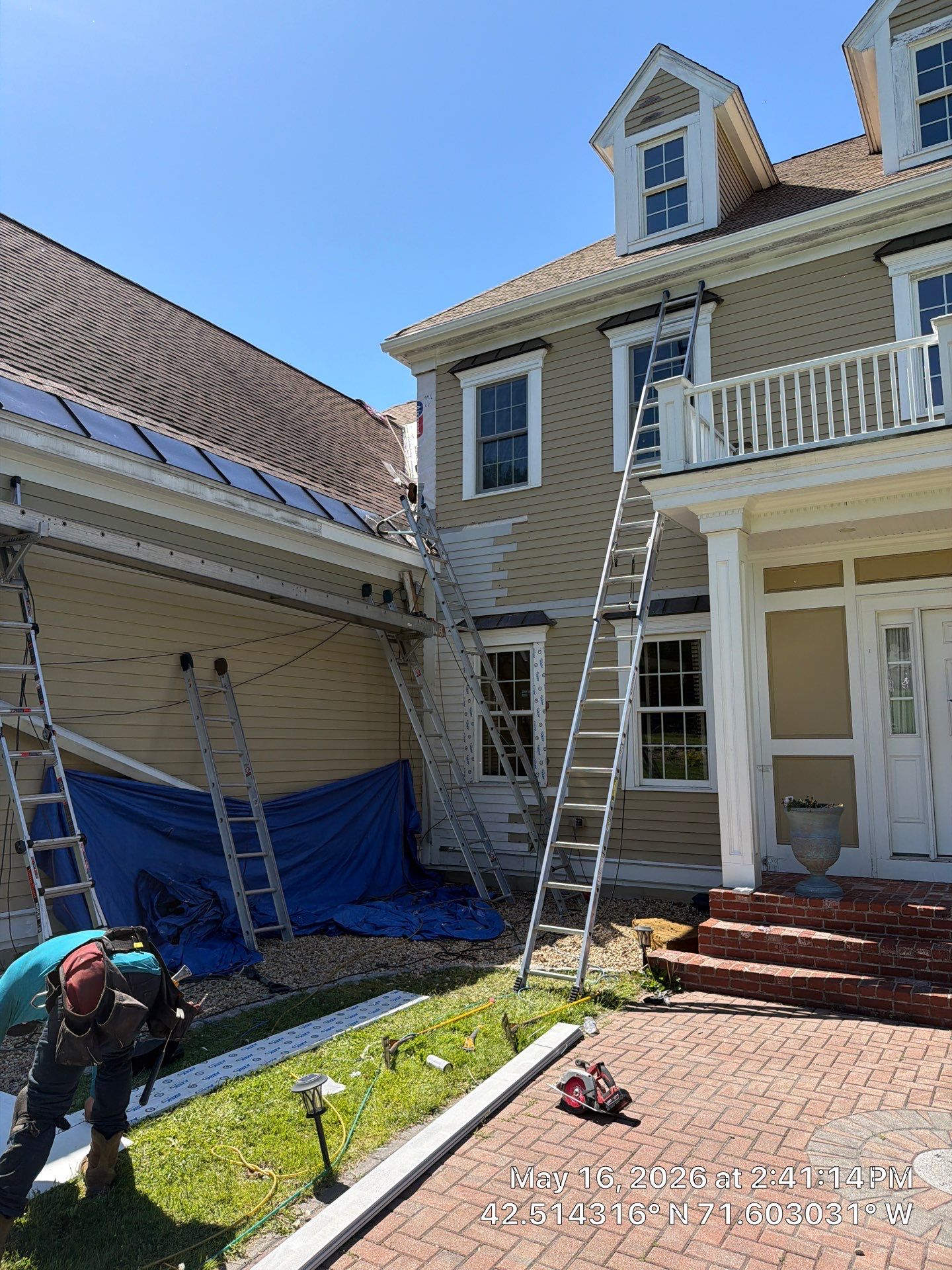 Ice Dam Remediation + EPDM Waterproofing + PVC Trim Restoration by Mighty Dog Roofing of Greater Middlesex County