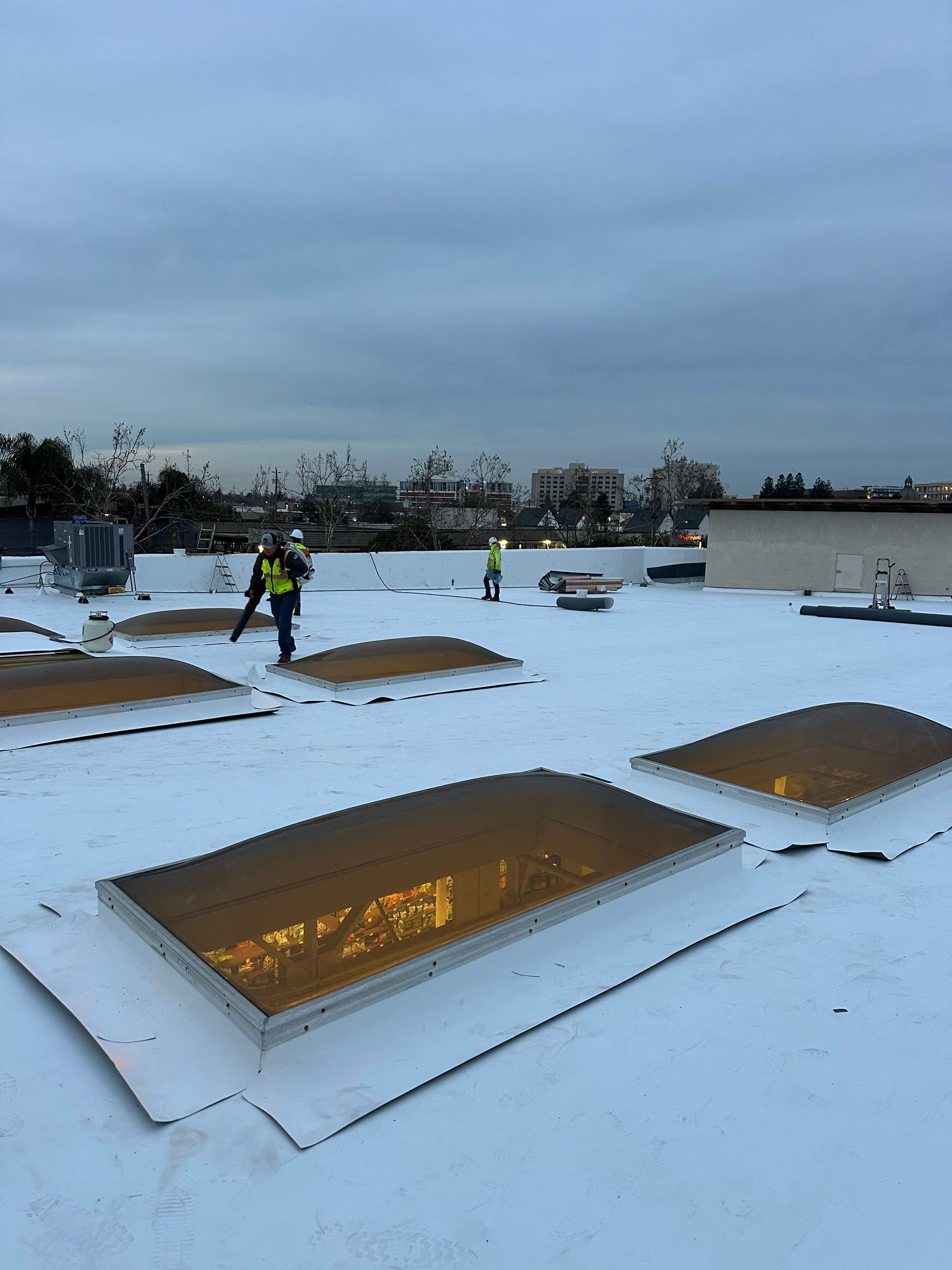 Project in Redwood City, CA by Sanchez Single Ply Roofing