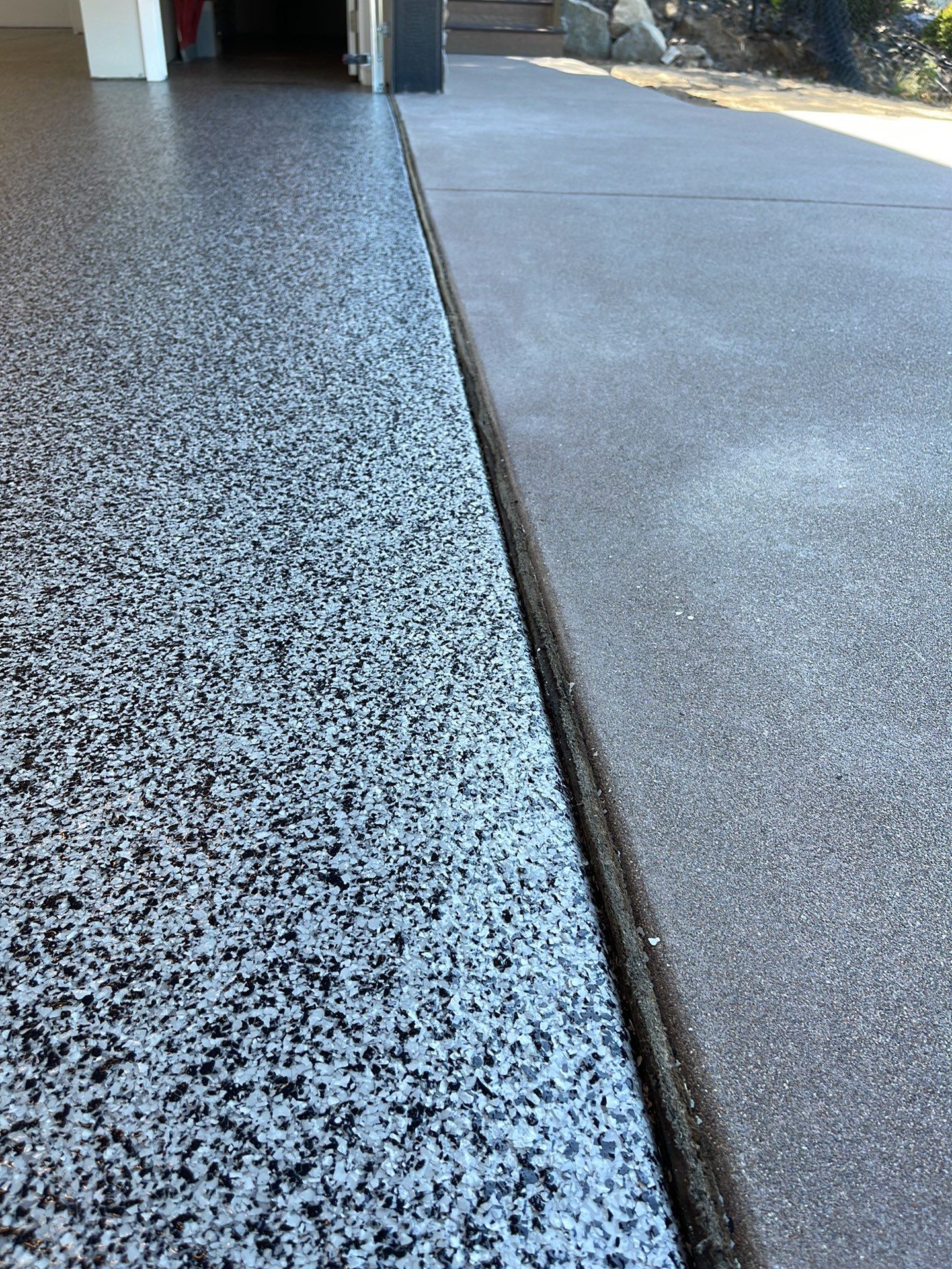 Garage Transformation using Domino by Croc Coatings, LLC