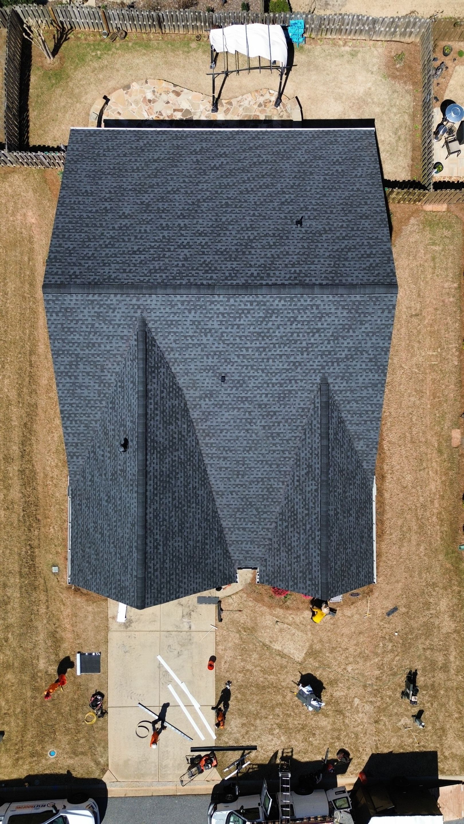 Cumming, GA Roof Replacement GAF Timberline HDZ Charcoal by Reset Roofing