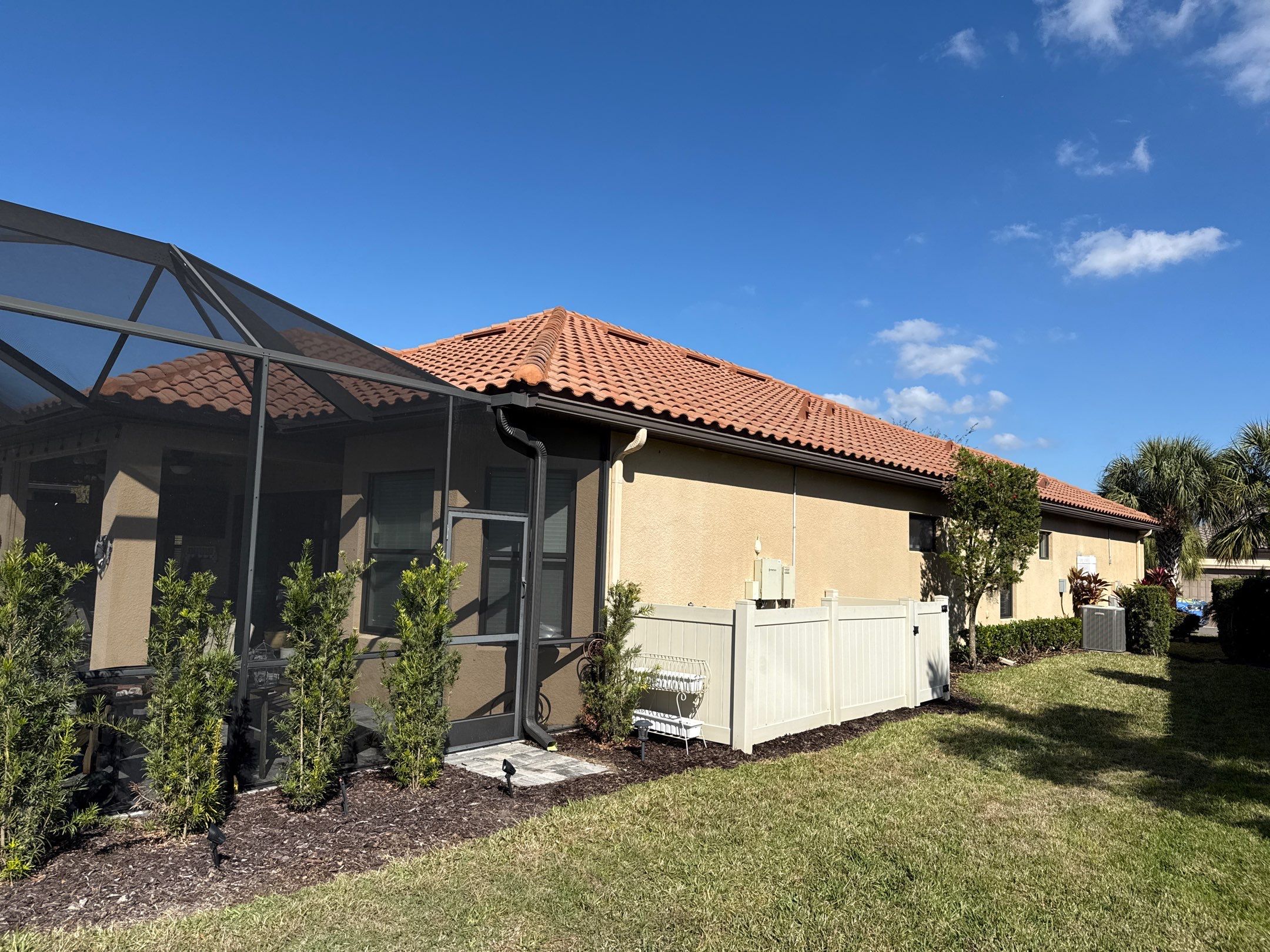Barrel Tile Roof Cleaning – Artisan Lakes, Palmetto, FL by Sunshine AquaWash