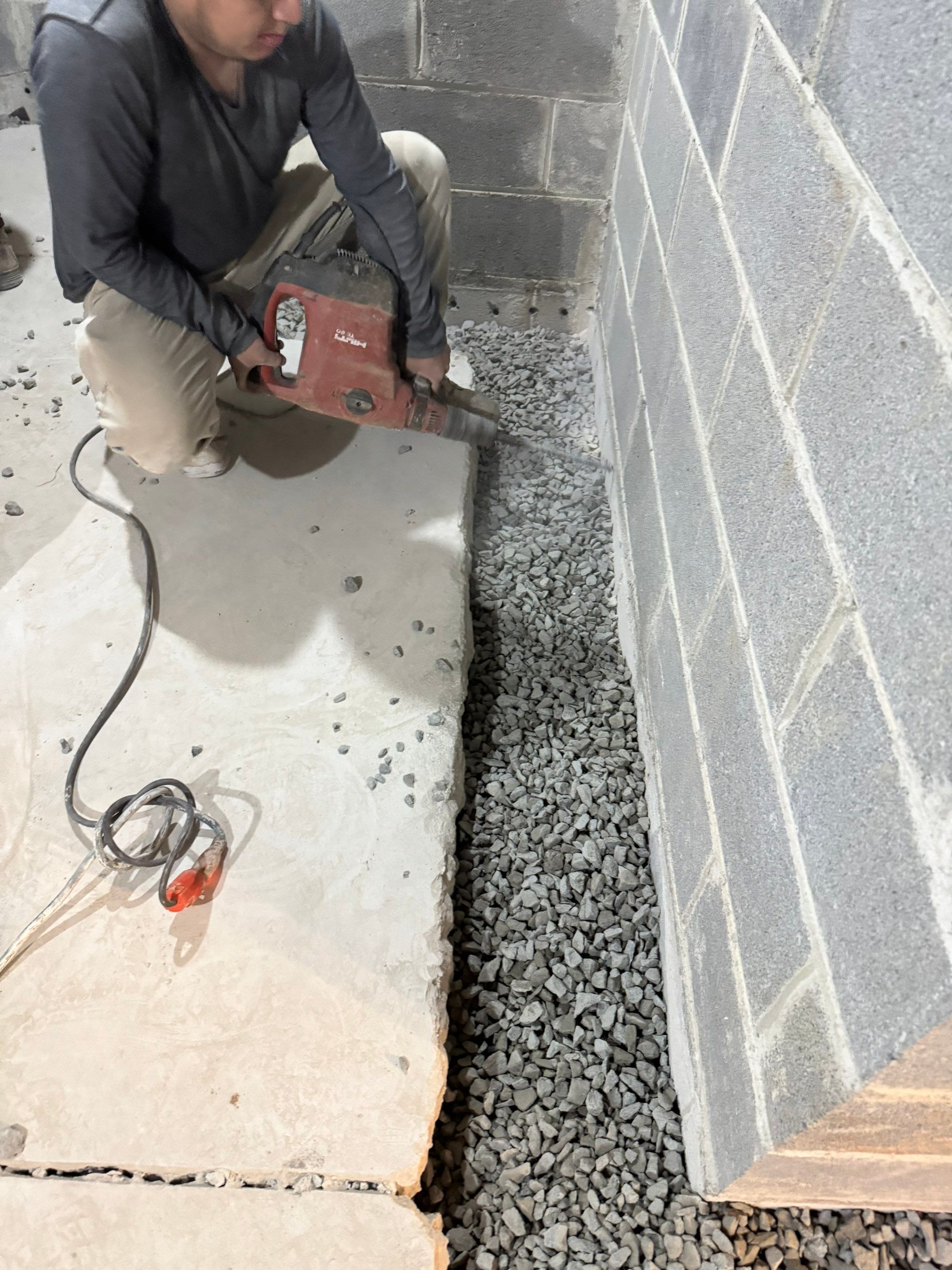 Interior French Drain West Orange, New Jersey by Pure Service Pro, LLC 