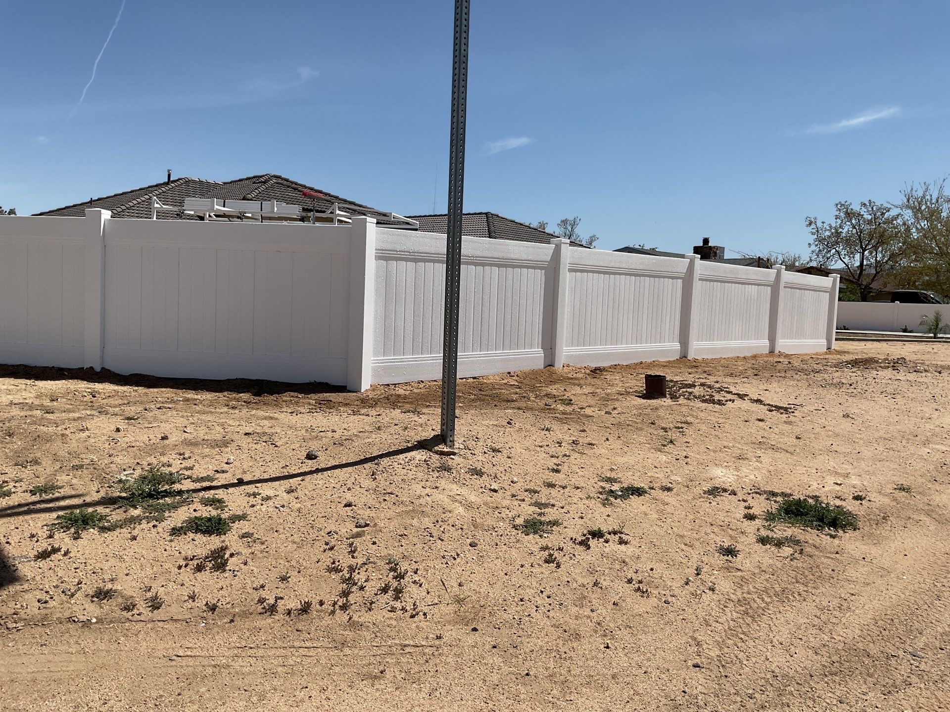 Fence Installation using Vinyl by Fence Guys Inc. 