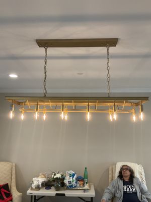 Dining Room Fixture Installed + Receptacles Relocated