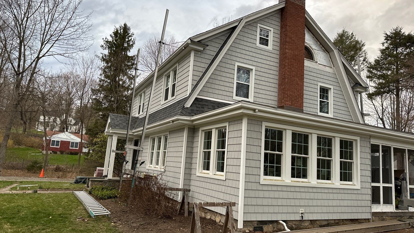 Siding Installation using Certainteed Cedar Impressions Sterling Gray by A Plus Exterior