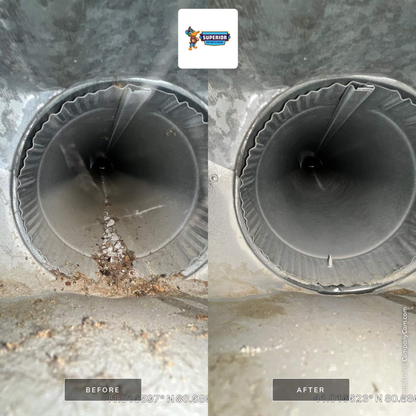Air Duct Cleaning With a Vacuum Truck in Boardman, OH by Superior Air Duct Cleaning