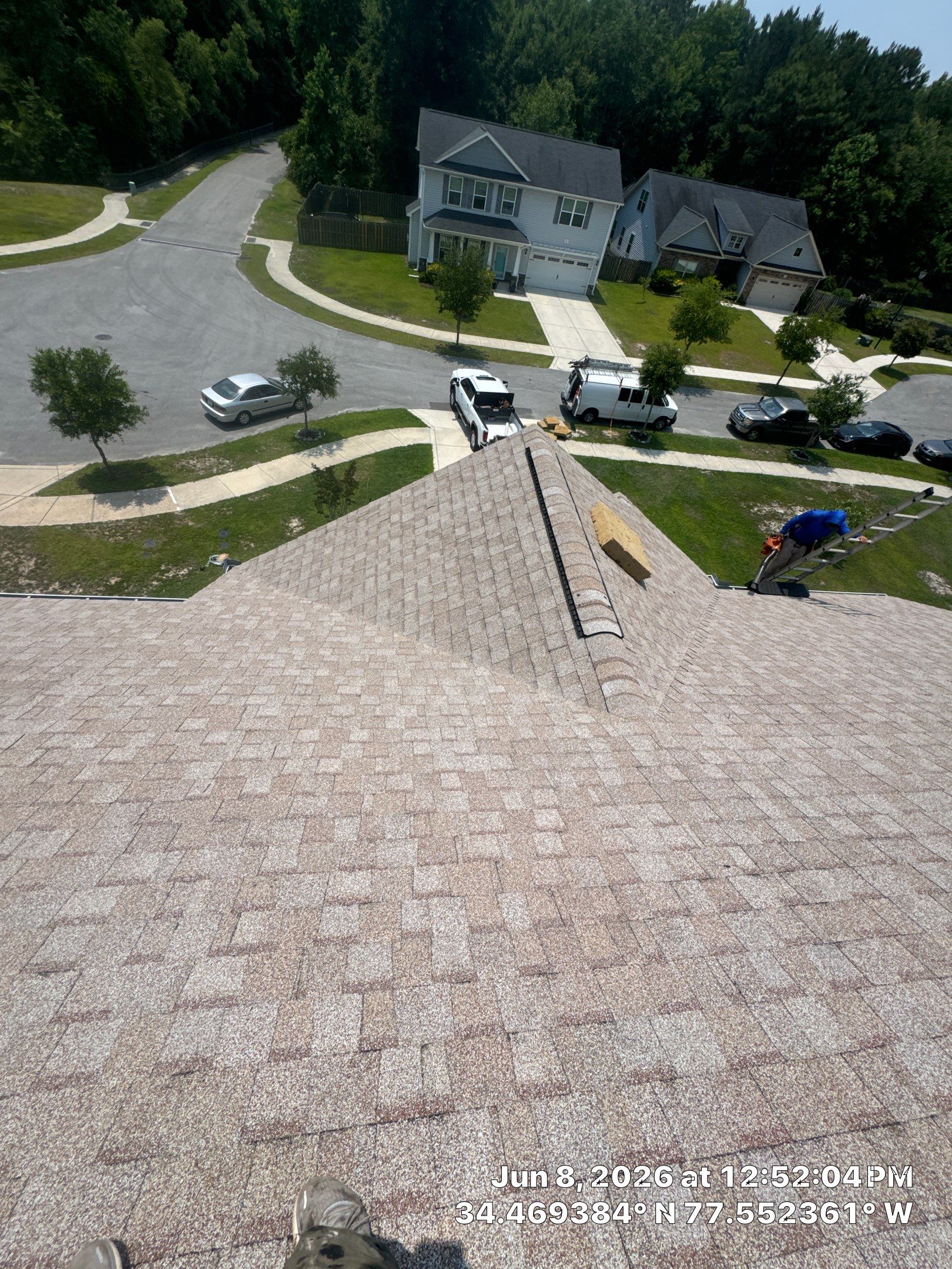 Complete Residential Roof Replacement Featuring CertainTeed Shingles in Hampstead by North Carolina Roofs