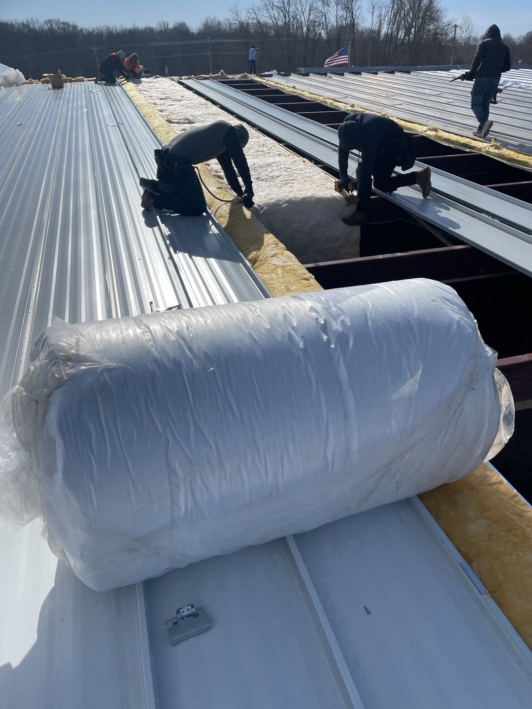Commercial Roofing Installation using 24 Guage Double Lock Standing Seam by Legacy Roofing & Solar