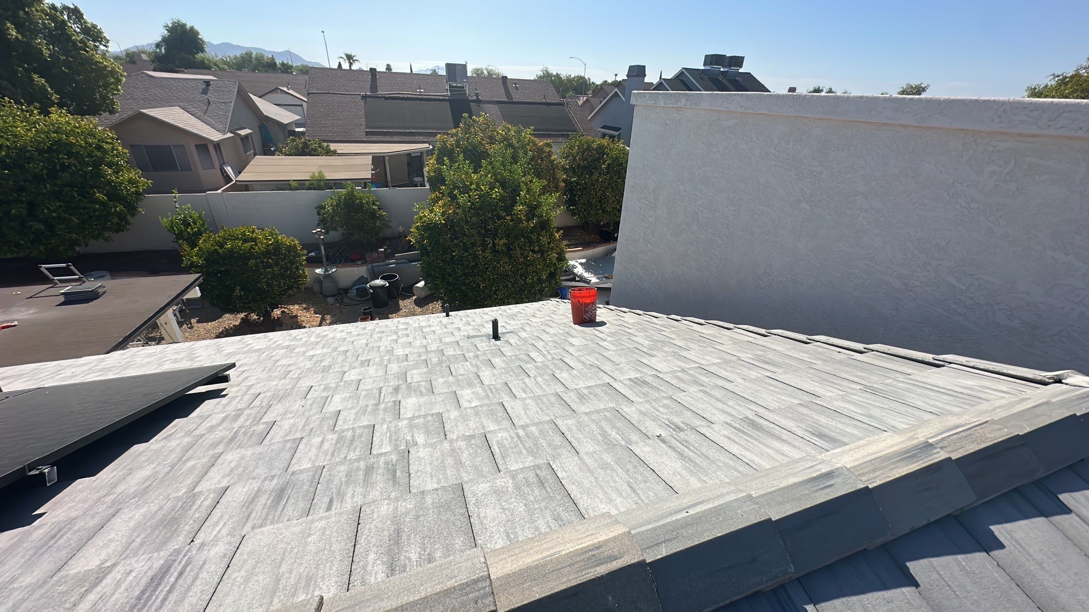 Sterling Gray Concrete Tile by Reimagine Roofing