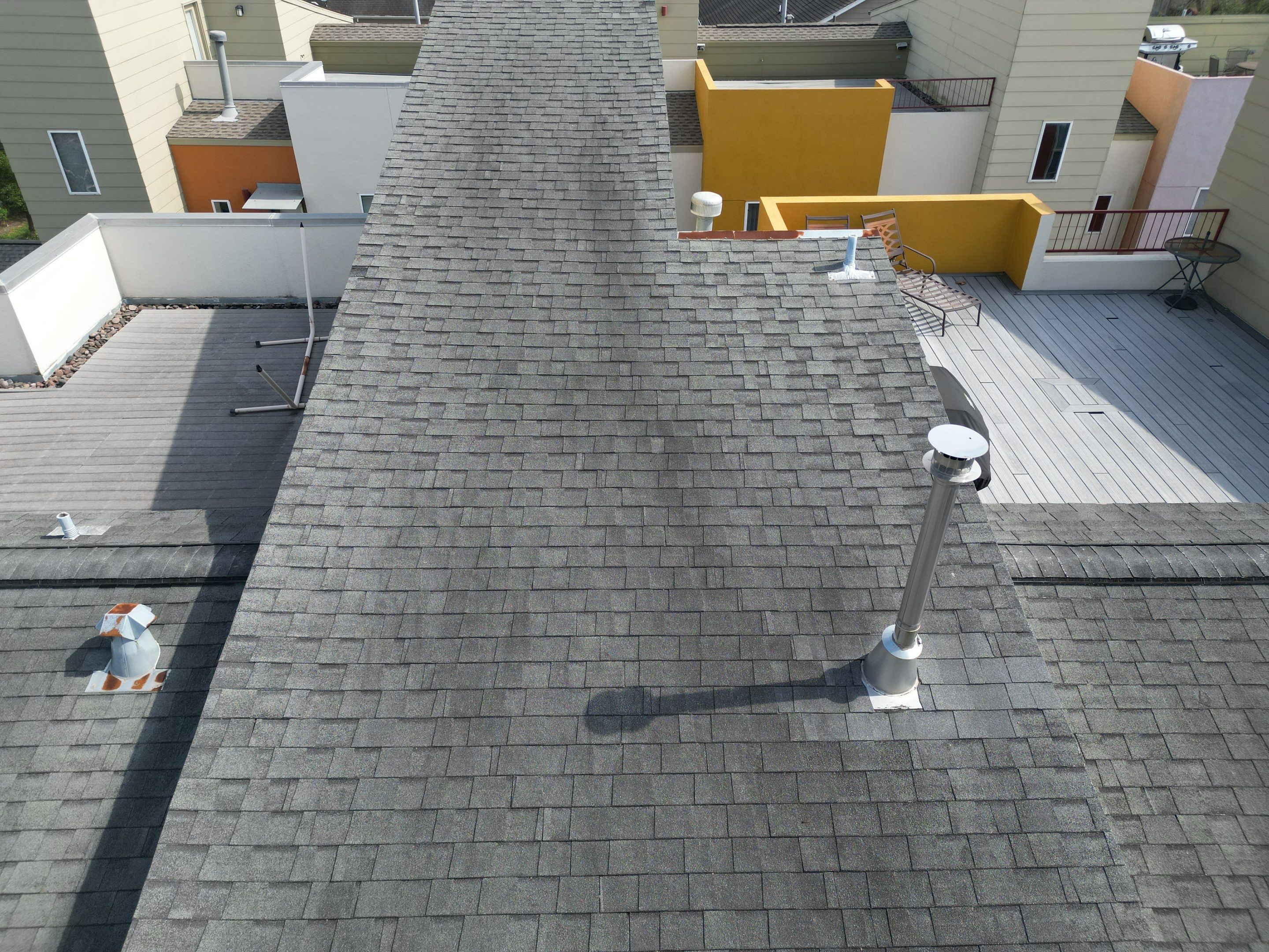Residential Roofing Installation using GAF Timberline HDZ (Pewter Grey) by WABO Roofing Systems 
