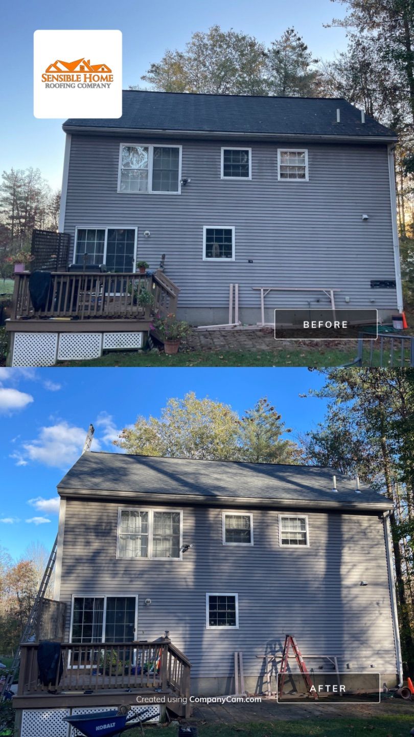 "New Roof, Fresh Look: Full Replacement with Siding Touch-Ups!" by Sensible Home Solutions