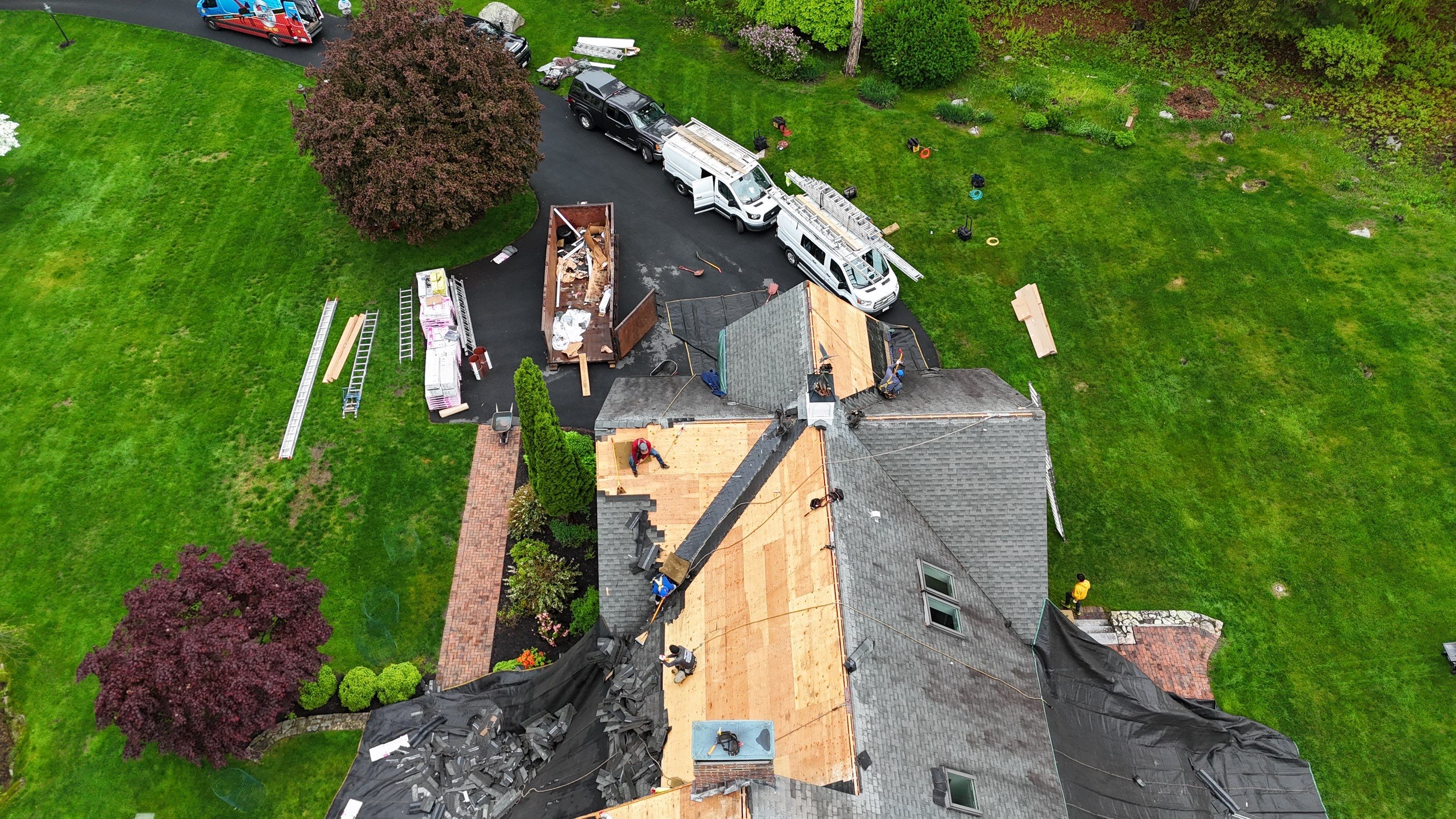 Roof Replacement with Owens Corning Shingles and Copper Flashing by Mighty Dog Roofing of Greater Middlesex County