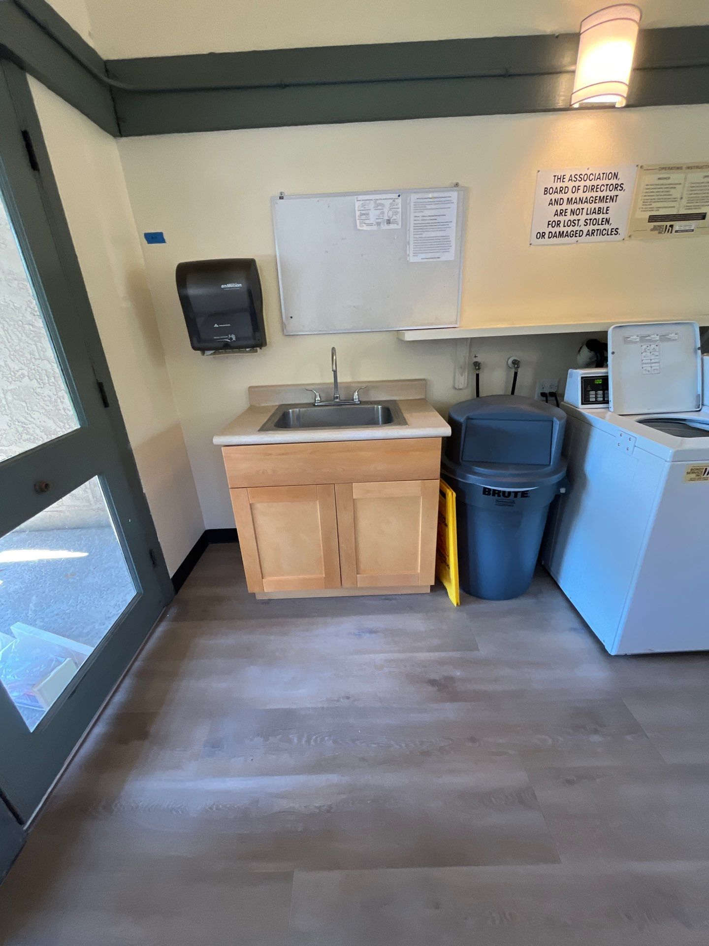 Laundry Room Water Restoration & Rebuild in Irvine by One Stop Source