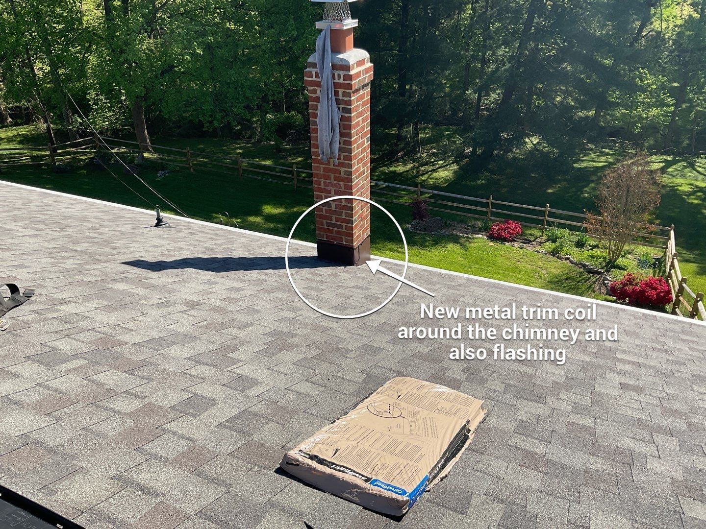 Residential Roofing Installation using Landmark Shingles Color Weatherwood by Alpha Design Services
