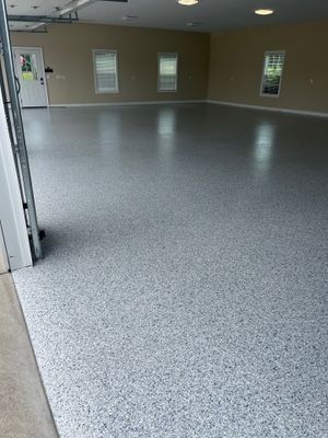 Garage Floor Coating using Tidal Wave