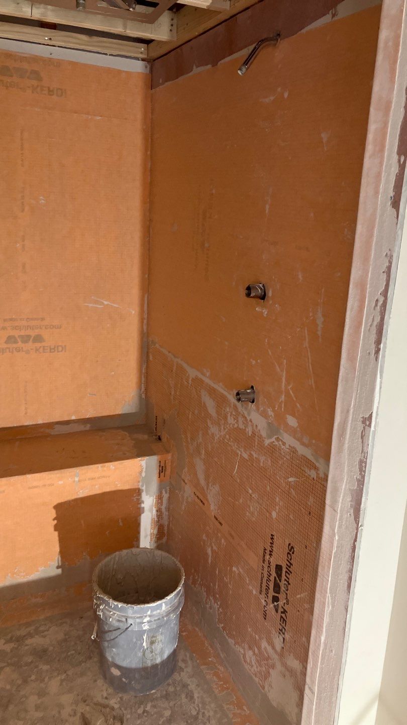 New Tile Shower and Bath Floors by Footprints Floors of Nashville