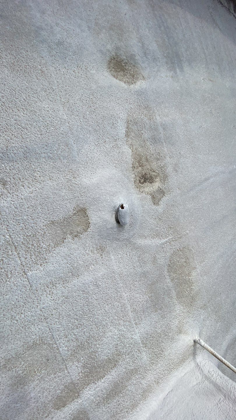 Polyurethane foam roof refurbish and recoating by Straight Edge Roofing Inc