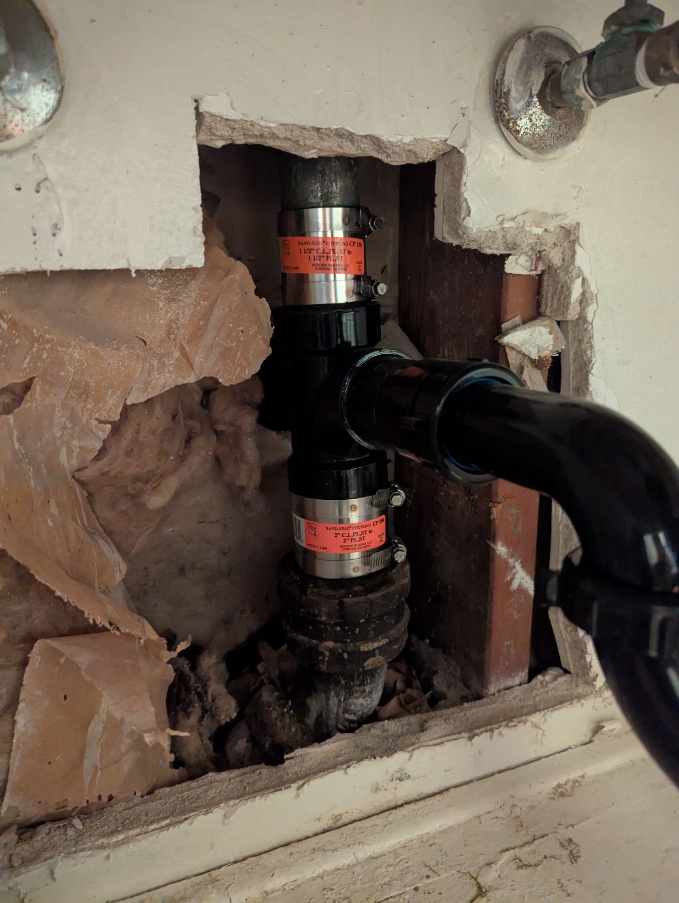 Bathroom sink drain line stoppage and leak by Professional Plumbing Inc 