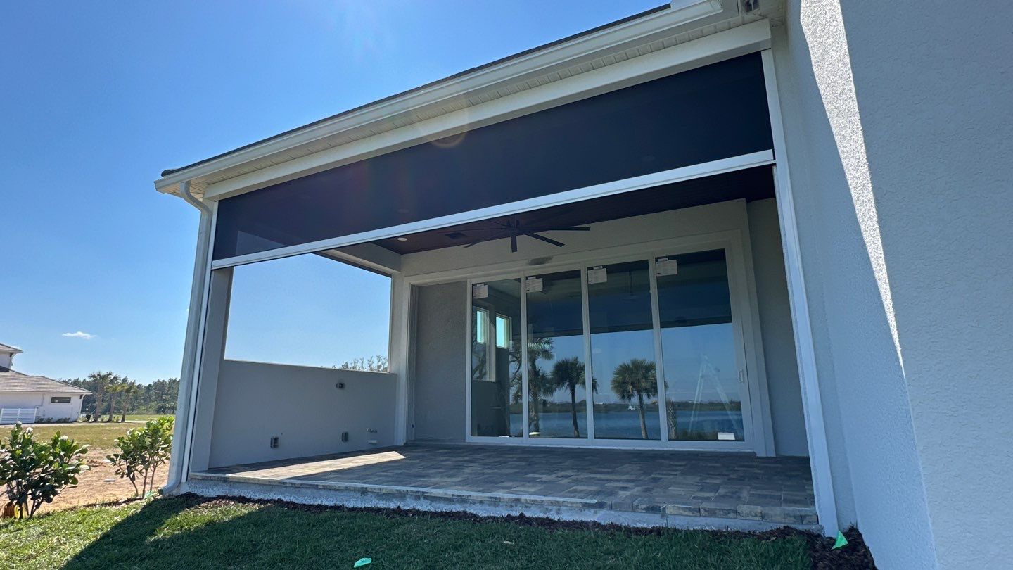 UltraShield Hurricane Screen in White/Black by Smart Guard Shutters