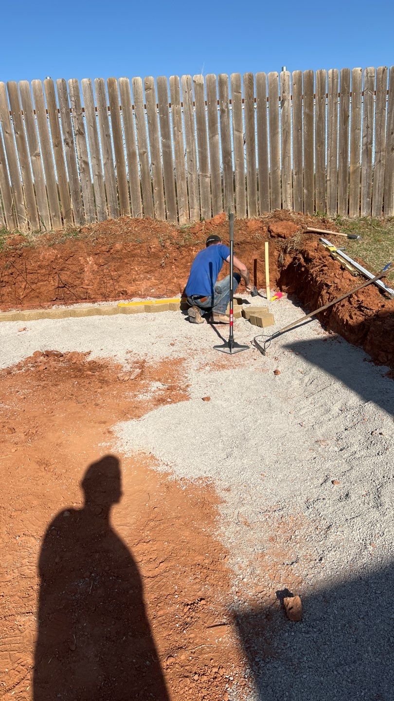 Retaining wall / Playground by Clays Services Inc