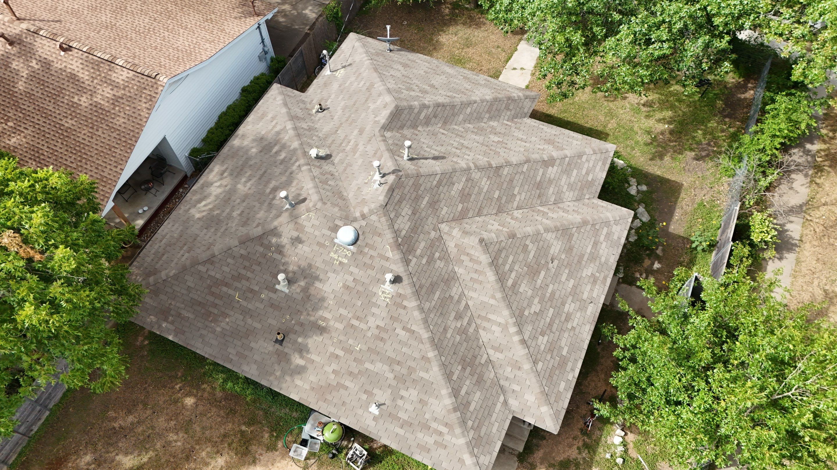 Residential Roof Replacement using GAF - HDZ - Charcoal by Action Exteriors Austin