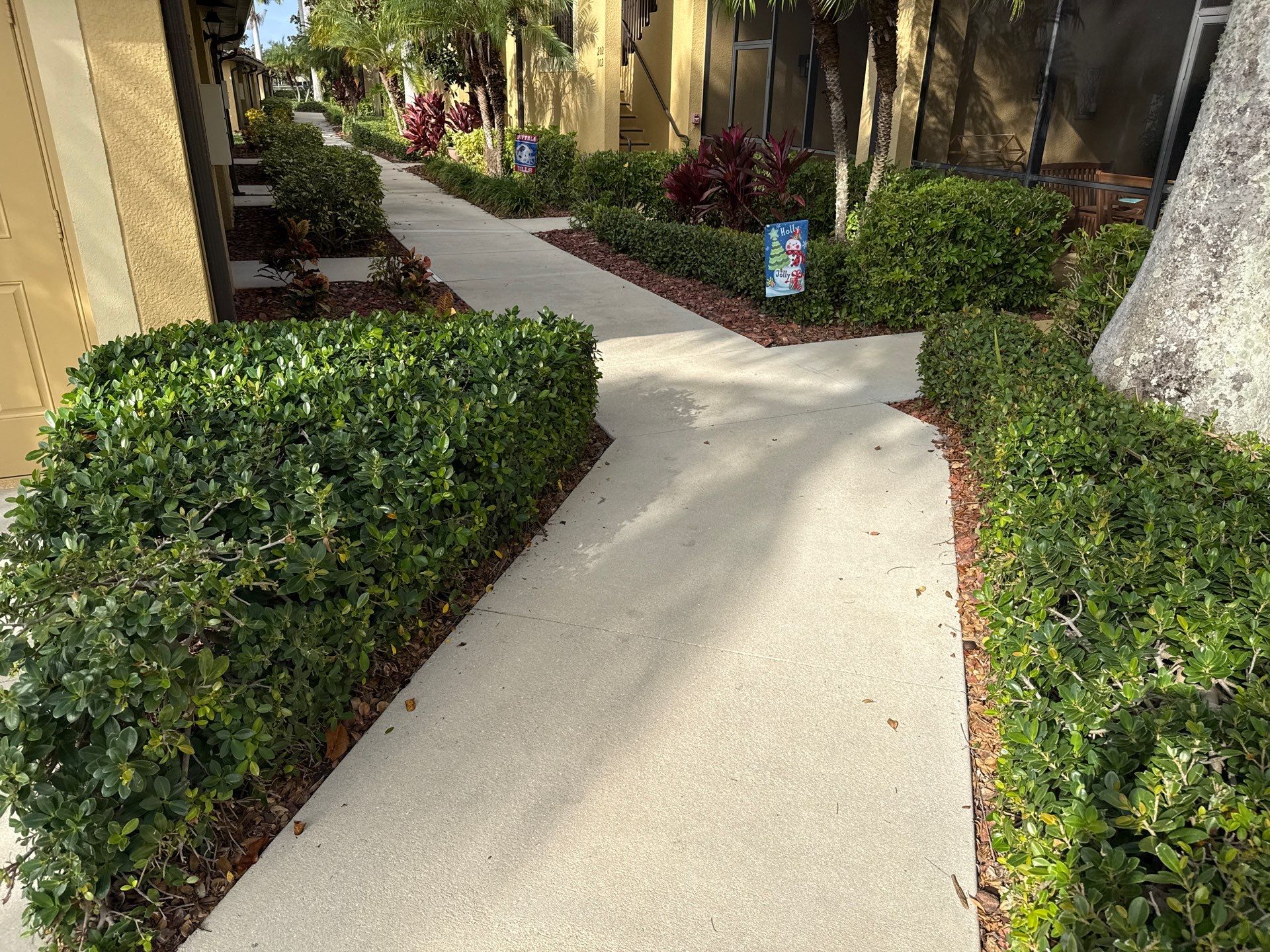 HOA Condo Concrete Driveway & Sidewalk Cleaning – River Strand Community, Bradenton, FL by Sunshine AquaWash