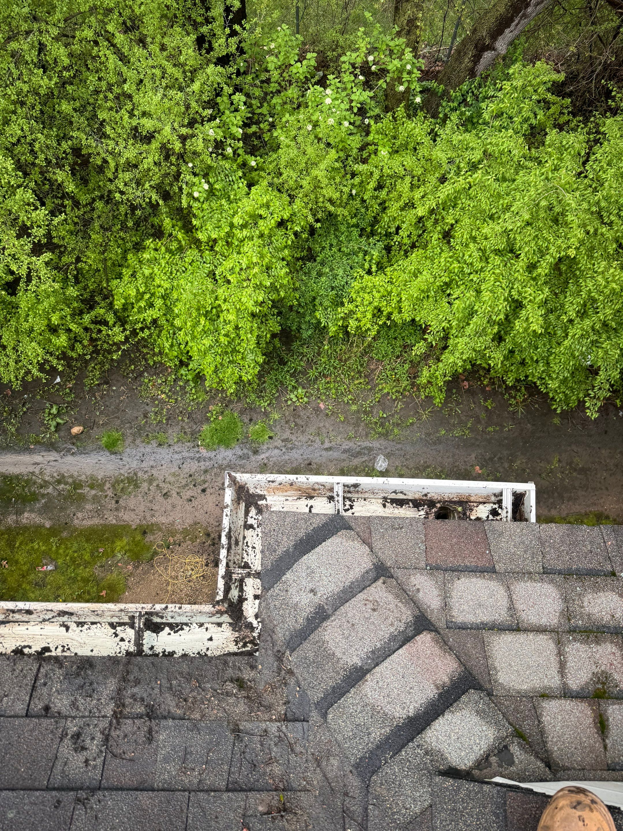 Commercial gutter cleaning Kalamazoo after photo with clean gutters