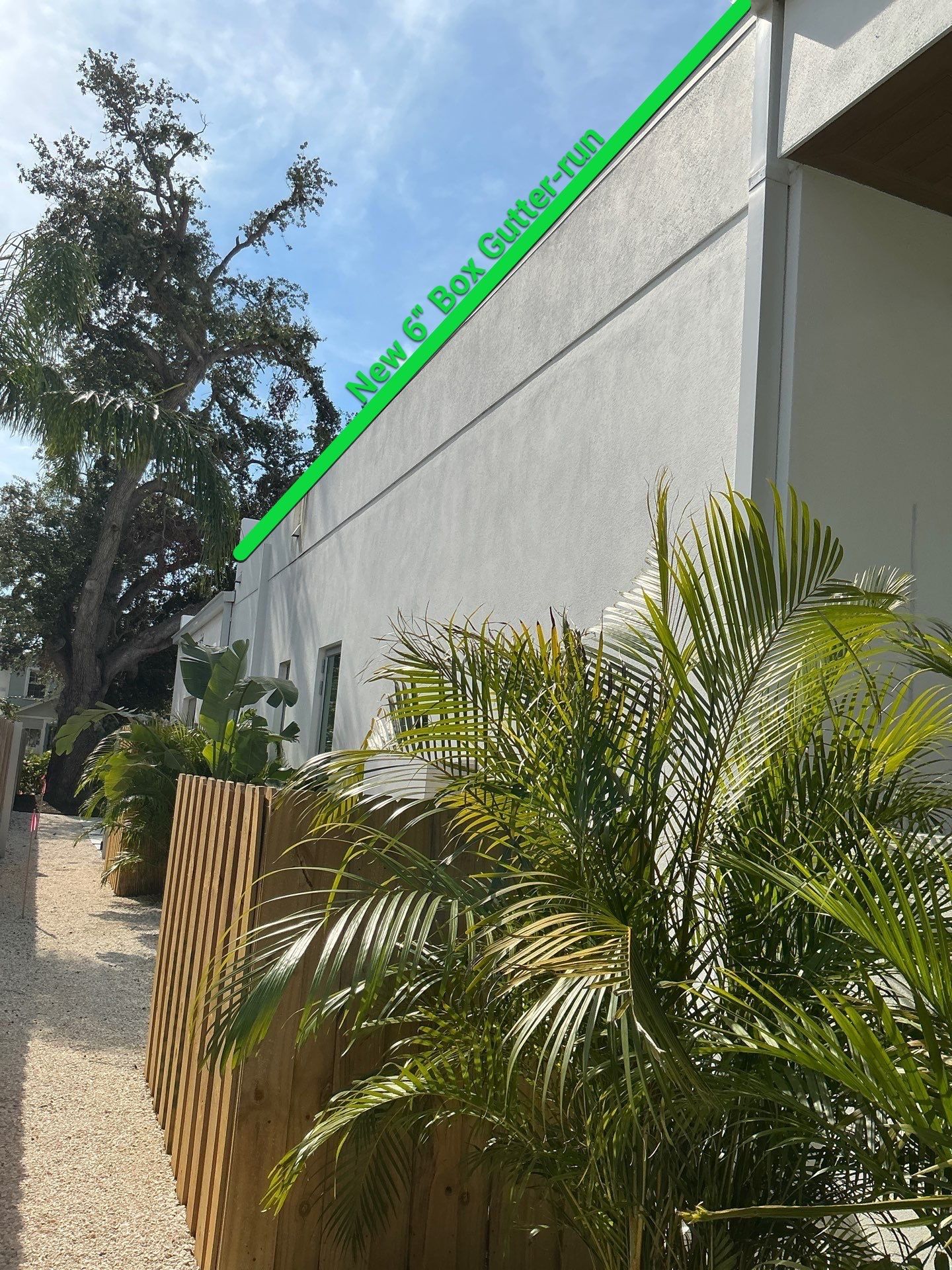 7 inch seamless gutters using smooth box gutters in Sarasota FL by Gutter Professors