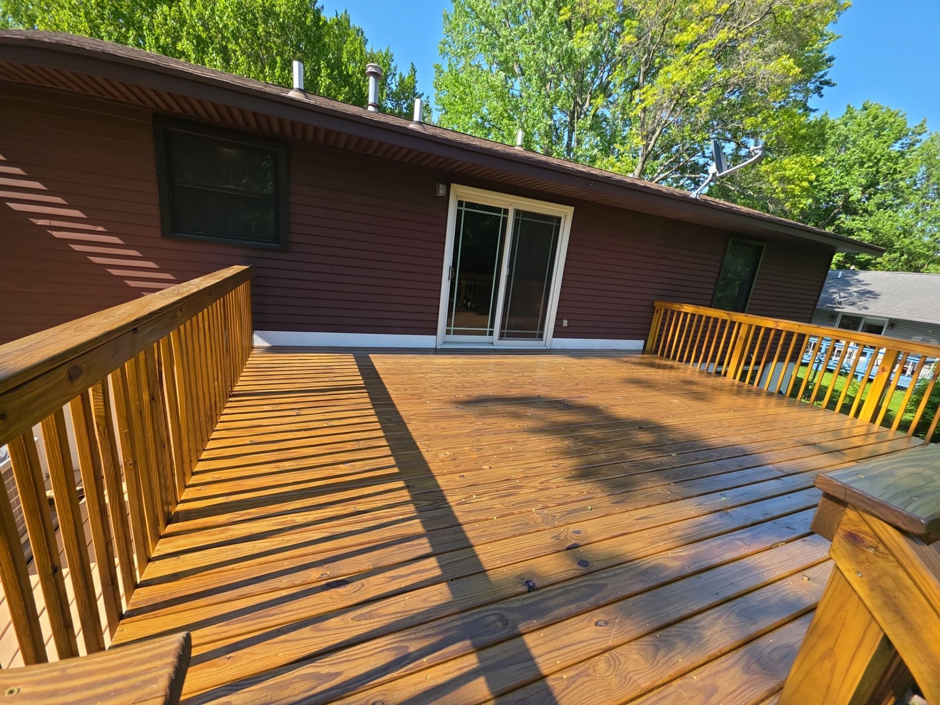 Deck Staining Project Completed in Muskegon, Michigan 49444 by Gordon Painting